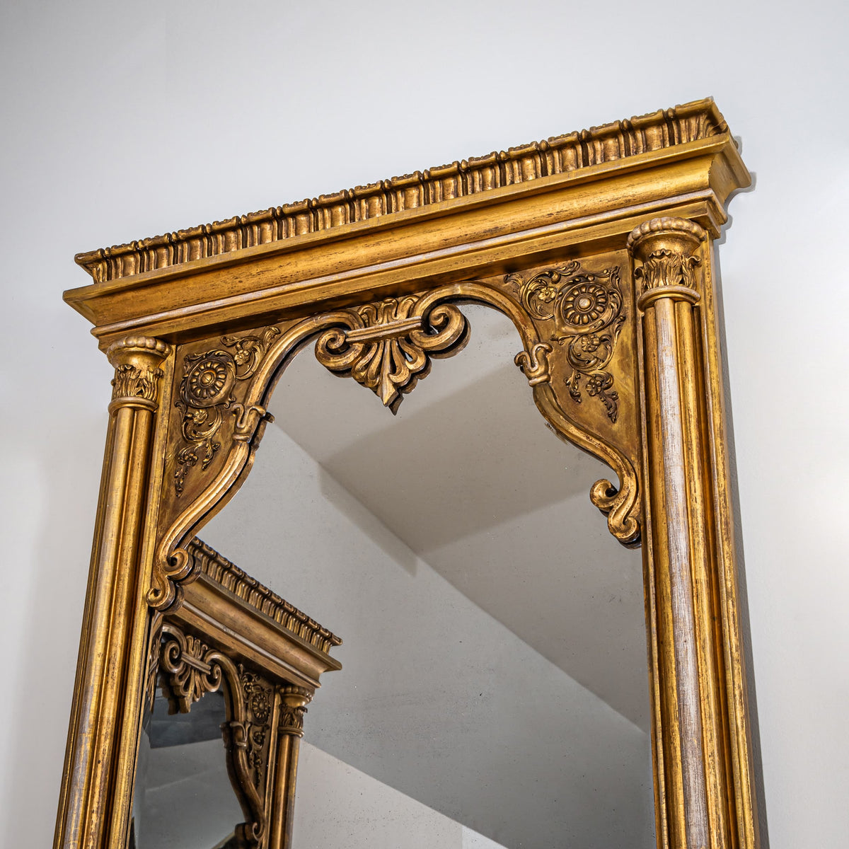 Pair of Pier Mirrors with Consoles, Germany, circa 1840