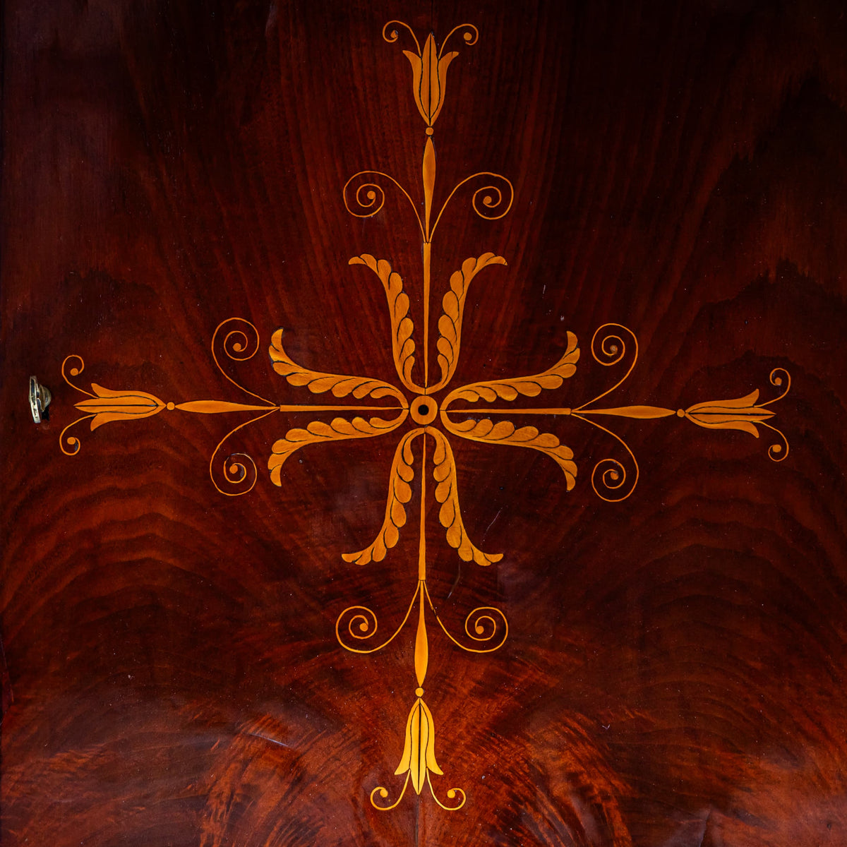 Charles X Sideboard in Mahogany with Marquetry, France, circa 1830