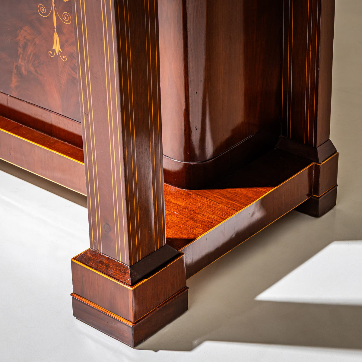 Charles X Sideboard in Mahogany with Marquetry, France, circa 1830