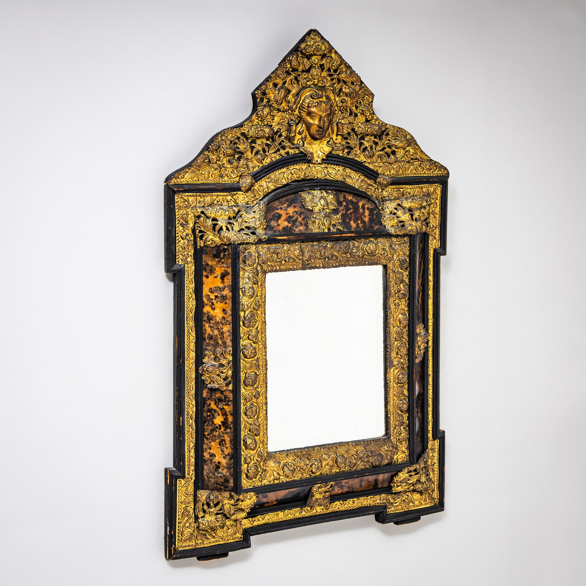 Baroque-Style Wall Mirror, Probably Netherlands, 19th Century