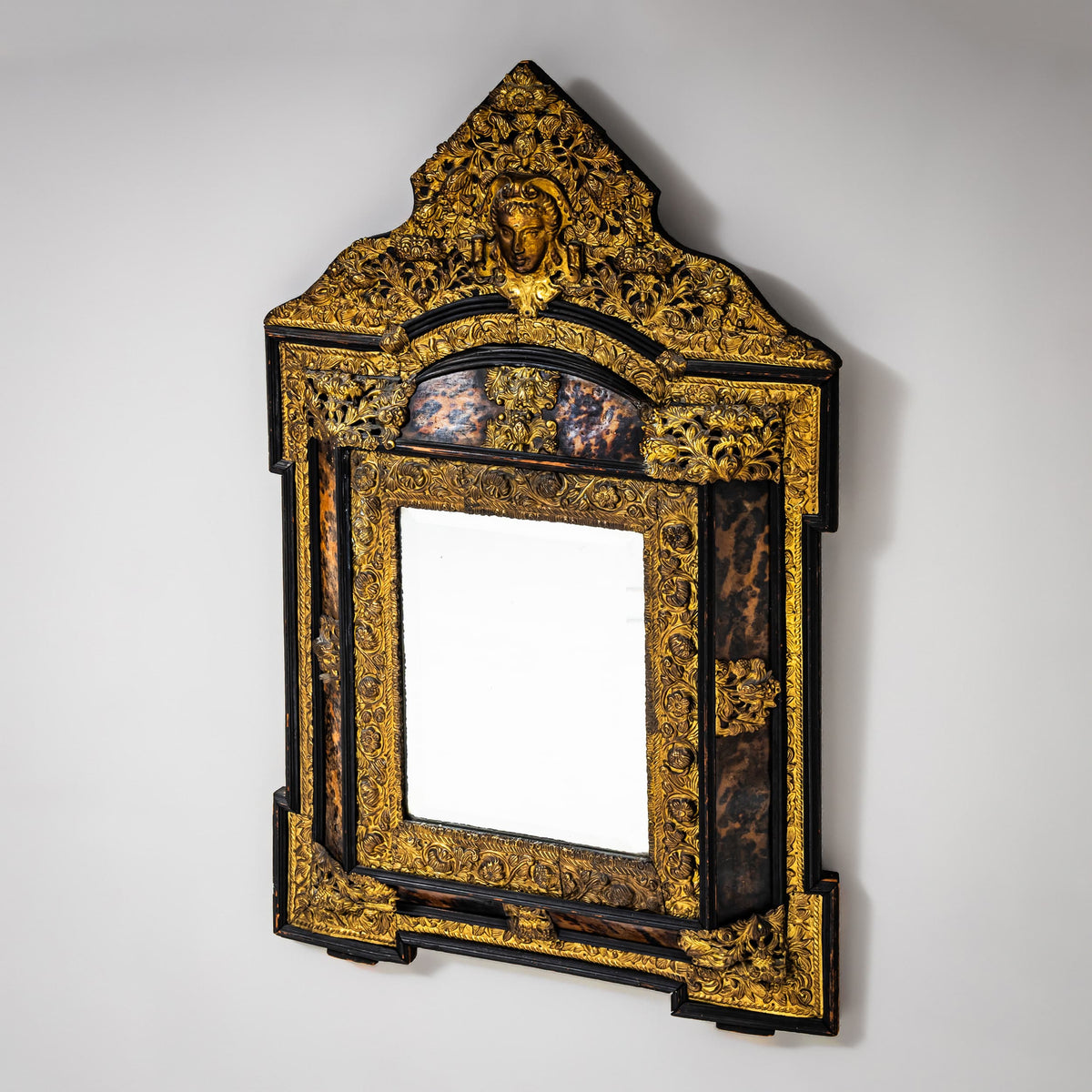 Baroque-Style Wall Mirror, Probably Netherlands, 19th Century