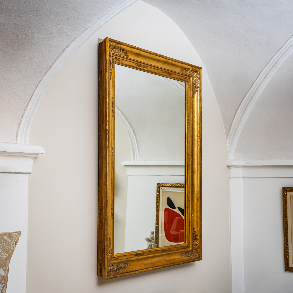 Large Gilt Empire Wall Mirror, Early 19th Century