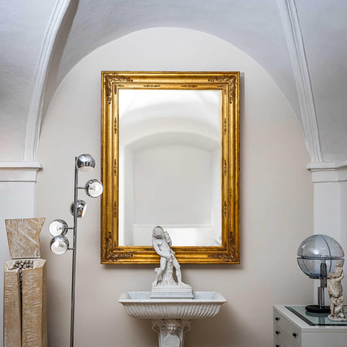 Large Gilt Empire Wall Mirror, Early 19th Century