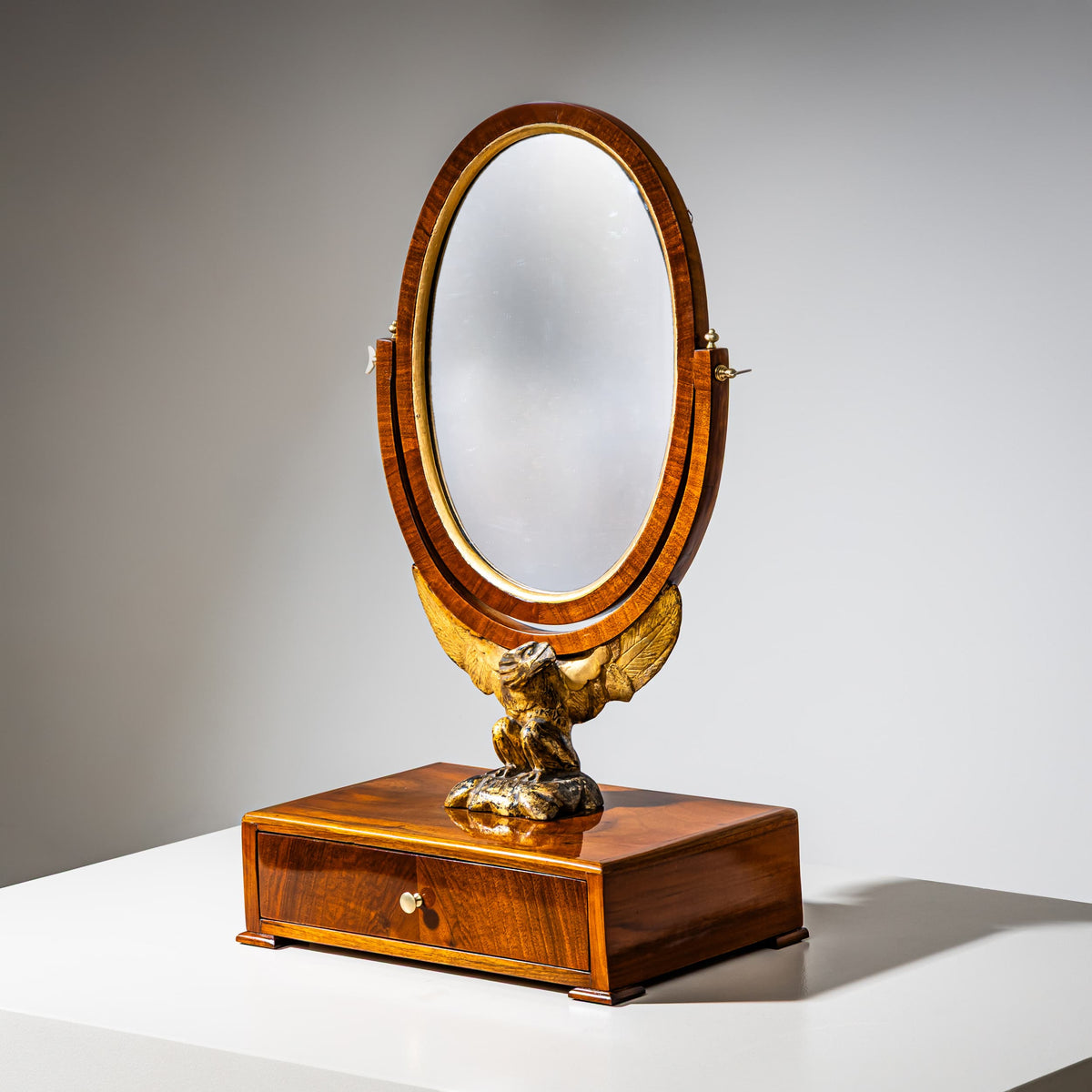 Biedermeier Table Mirror with Eagle, Vienna, Early 19th Century