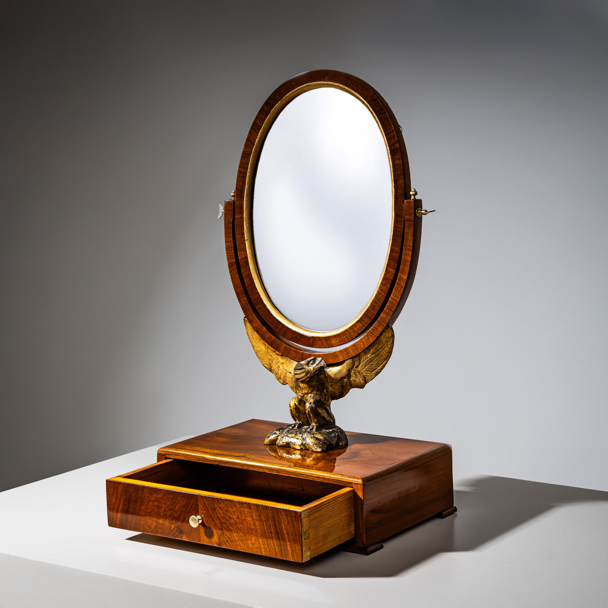 Biedermeier Table Mirror with Eagle, Vienna, Early 19th Century