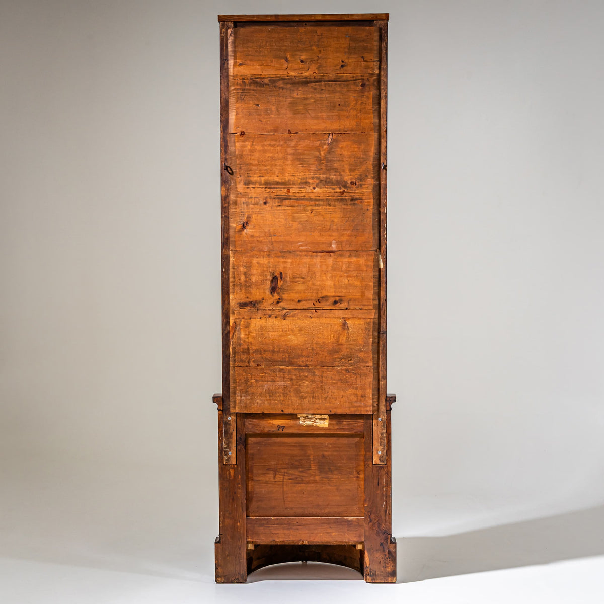 Biedermeier Wandkonsole mit Pfeilerspiegel in Mahagoni, Norddeutschland, um 1830