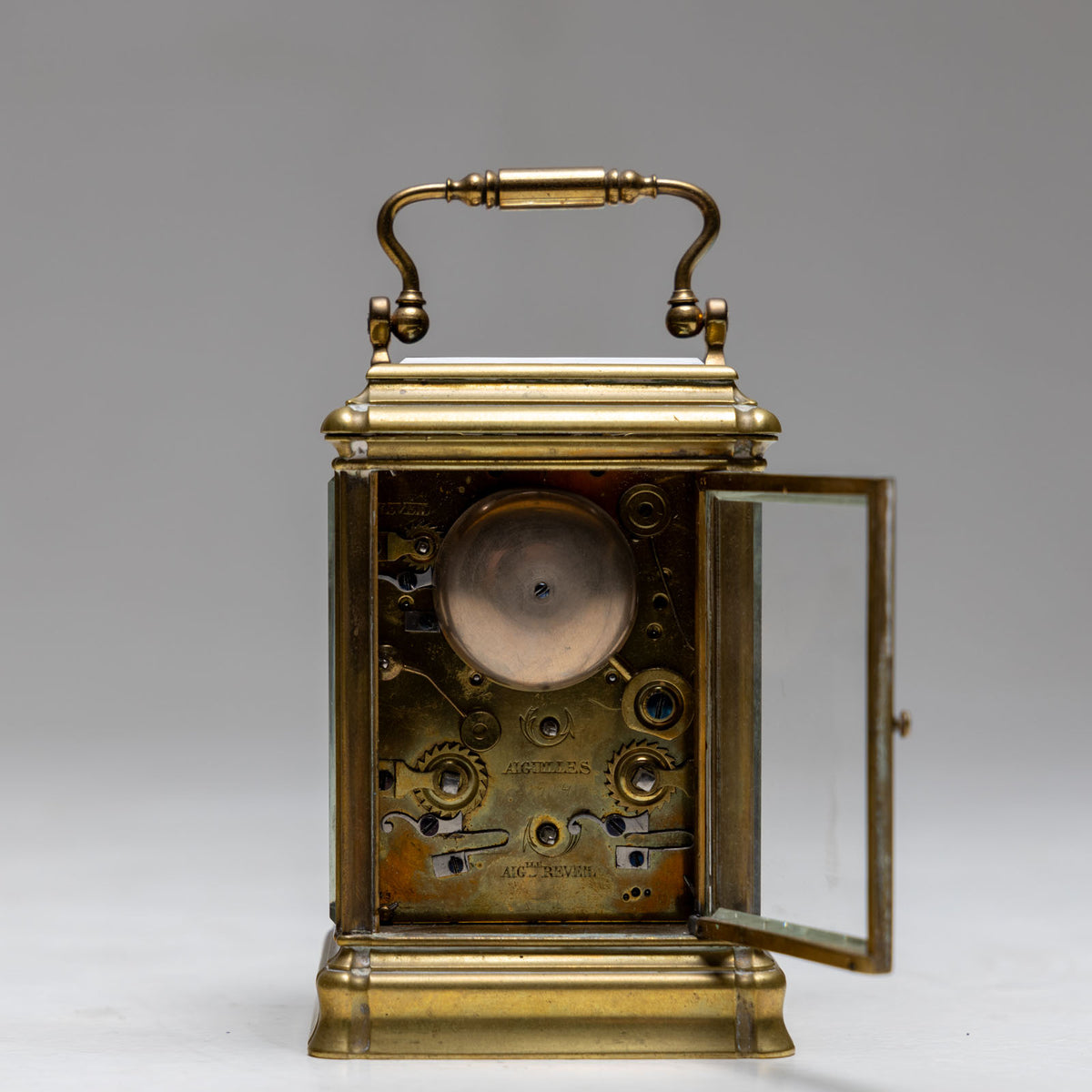 French Travel Clock by Aiguilles, late 19th / early 20th century
