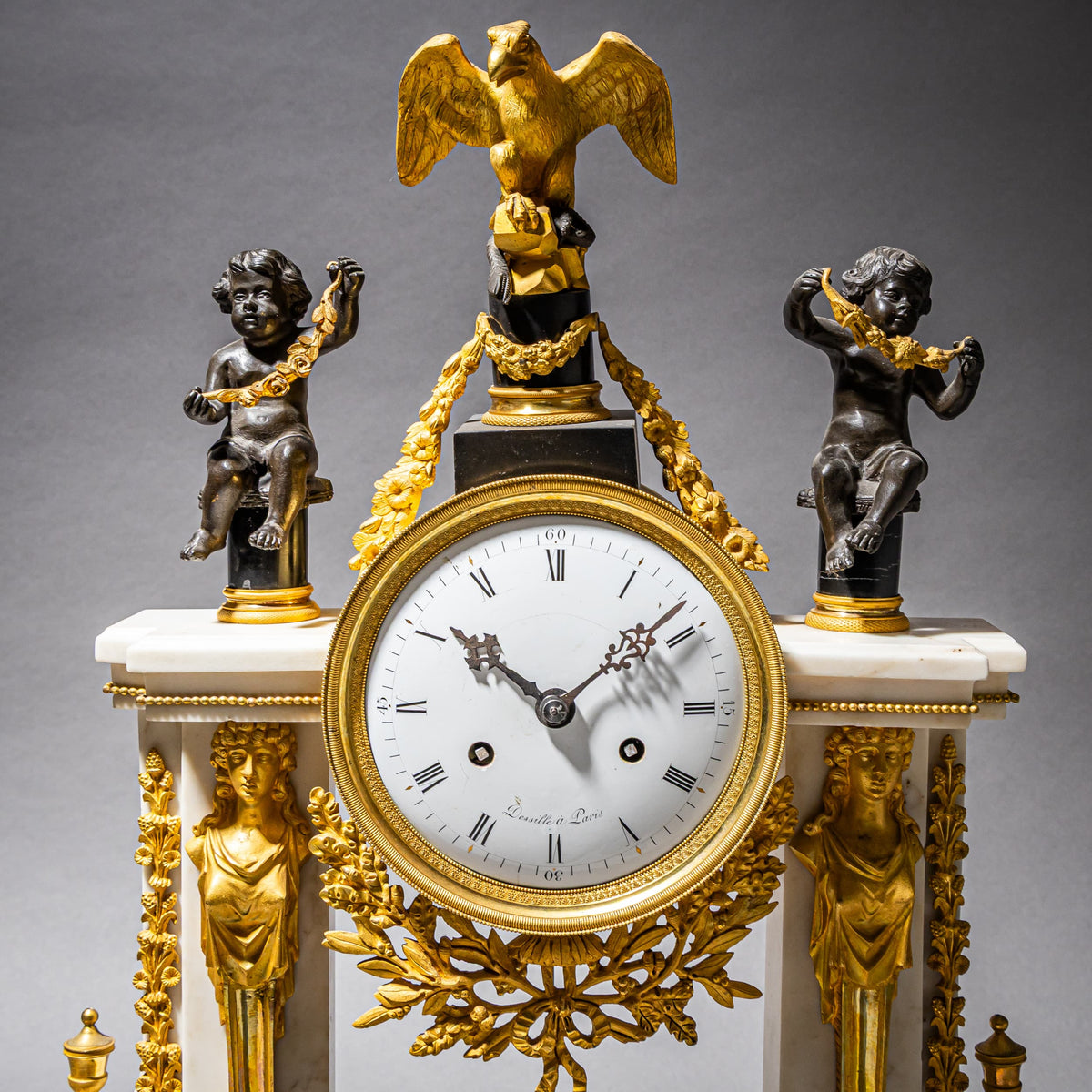 Louis Seize Portal Pendule, Paris Late 18th Century