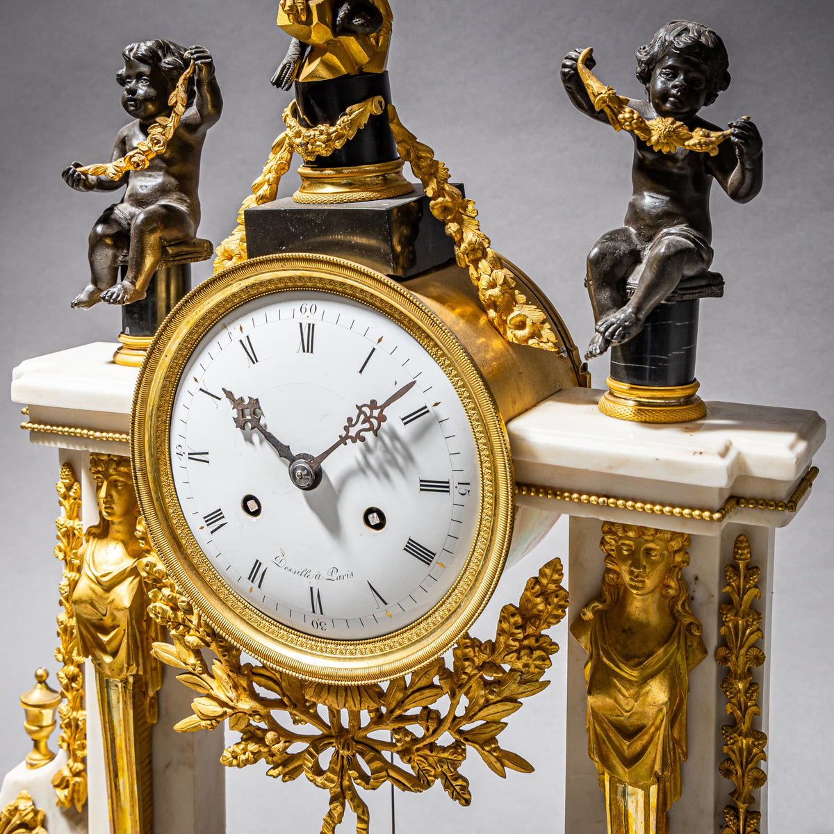 Louis Seize Portal Pendule, Paris Late 18th Century
