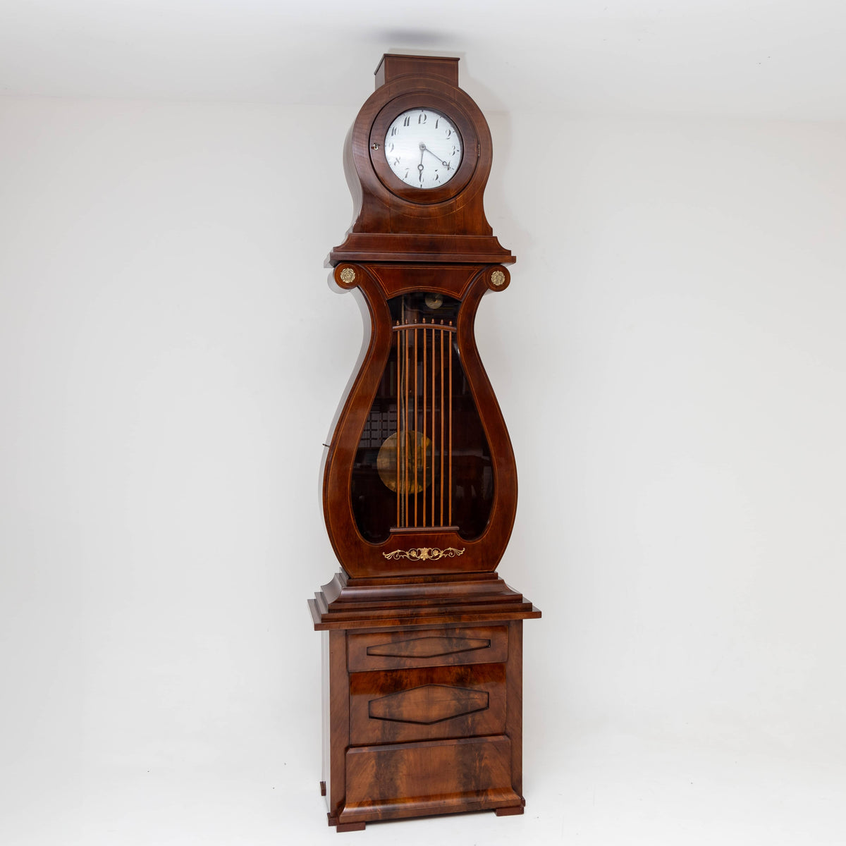 Empire Mahogany Grandfather Clock, early 19th Century