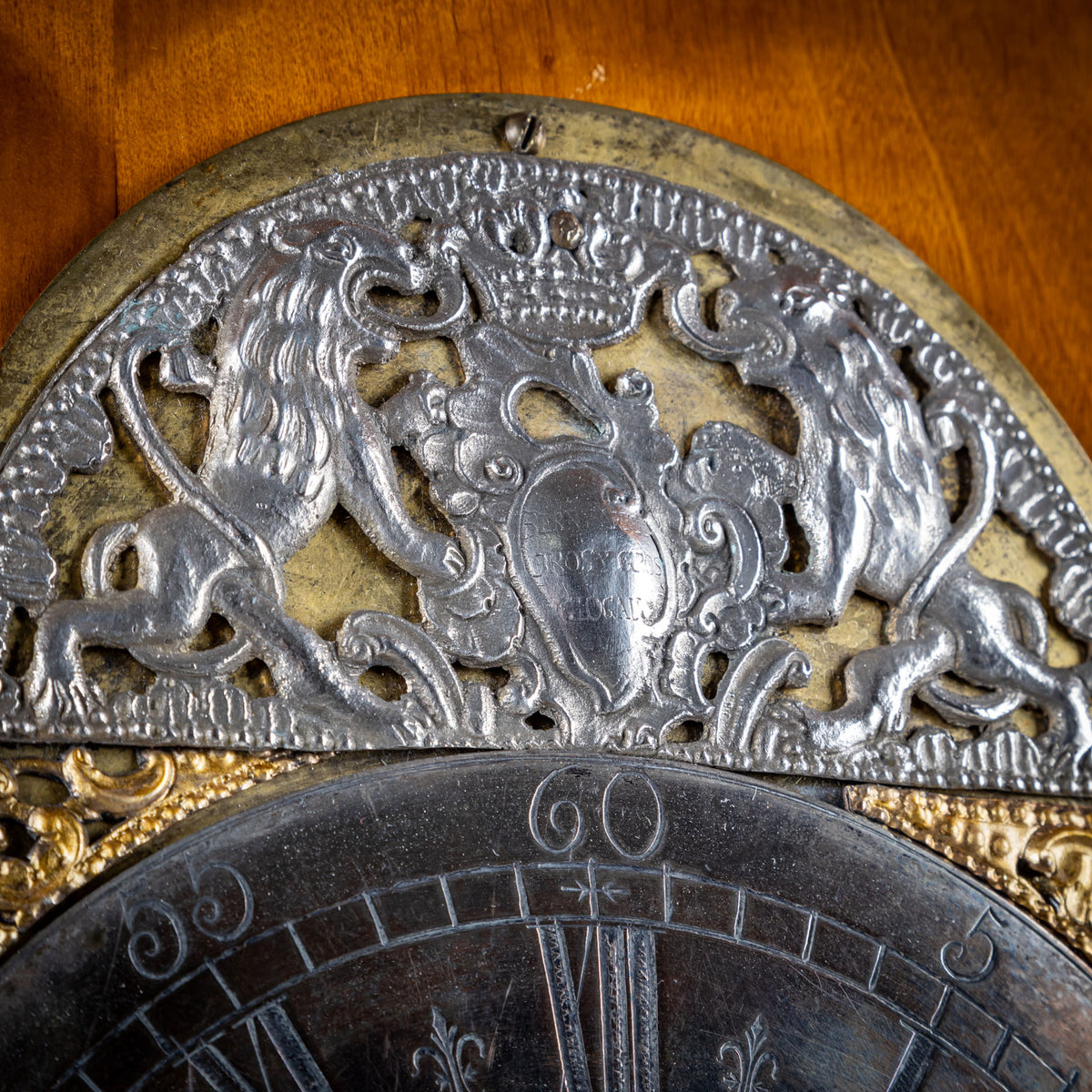 Baroque Wall Clock in a Biedermeier Case, 18th/19th Century