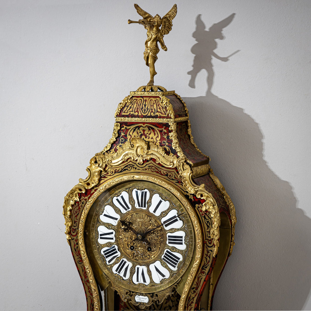 Louis Quinze-style Grand Cartel Clock with Console, signed "Crosnier à Paris", mid-19th century