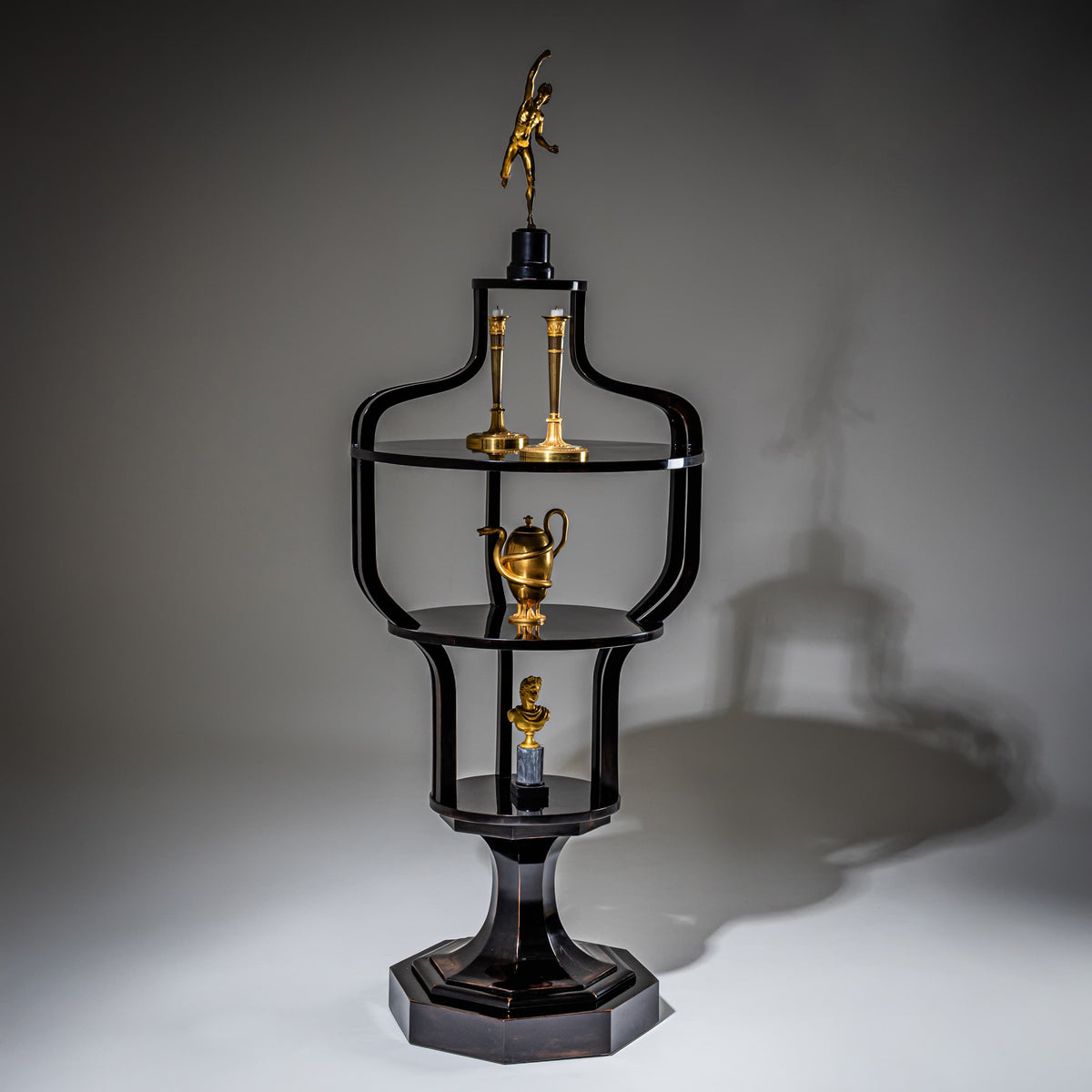 Ebonized Étagère, Vienna, 1st Half 19th Century