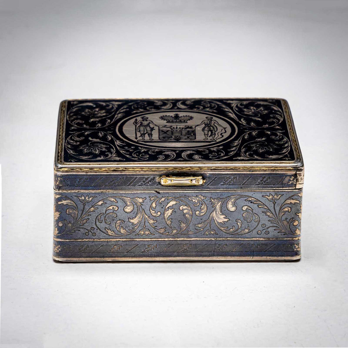 Silver Tabatière, Master Alexander Ivanov Shilin, Veliki Ustyug, around 1830