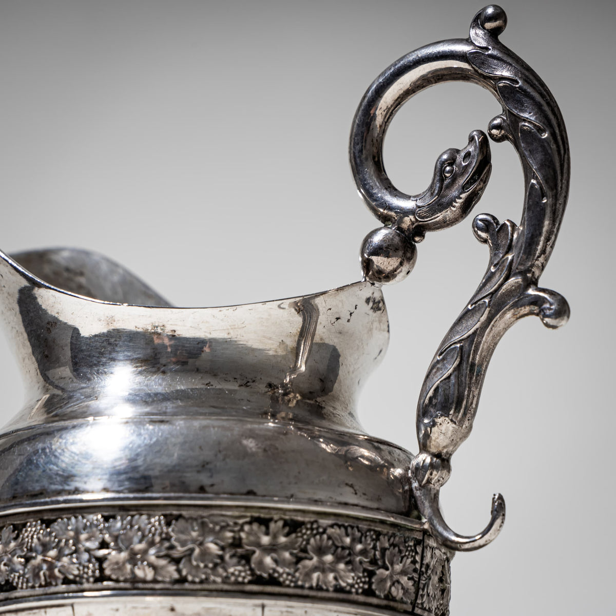 Silver Milk Jug, Maker Carl Ehrenfried Giese, Greifswald, circa 1830