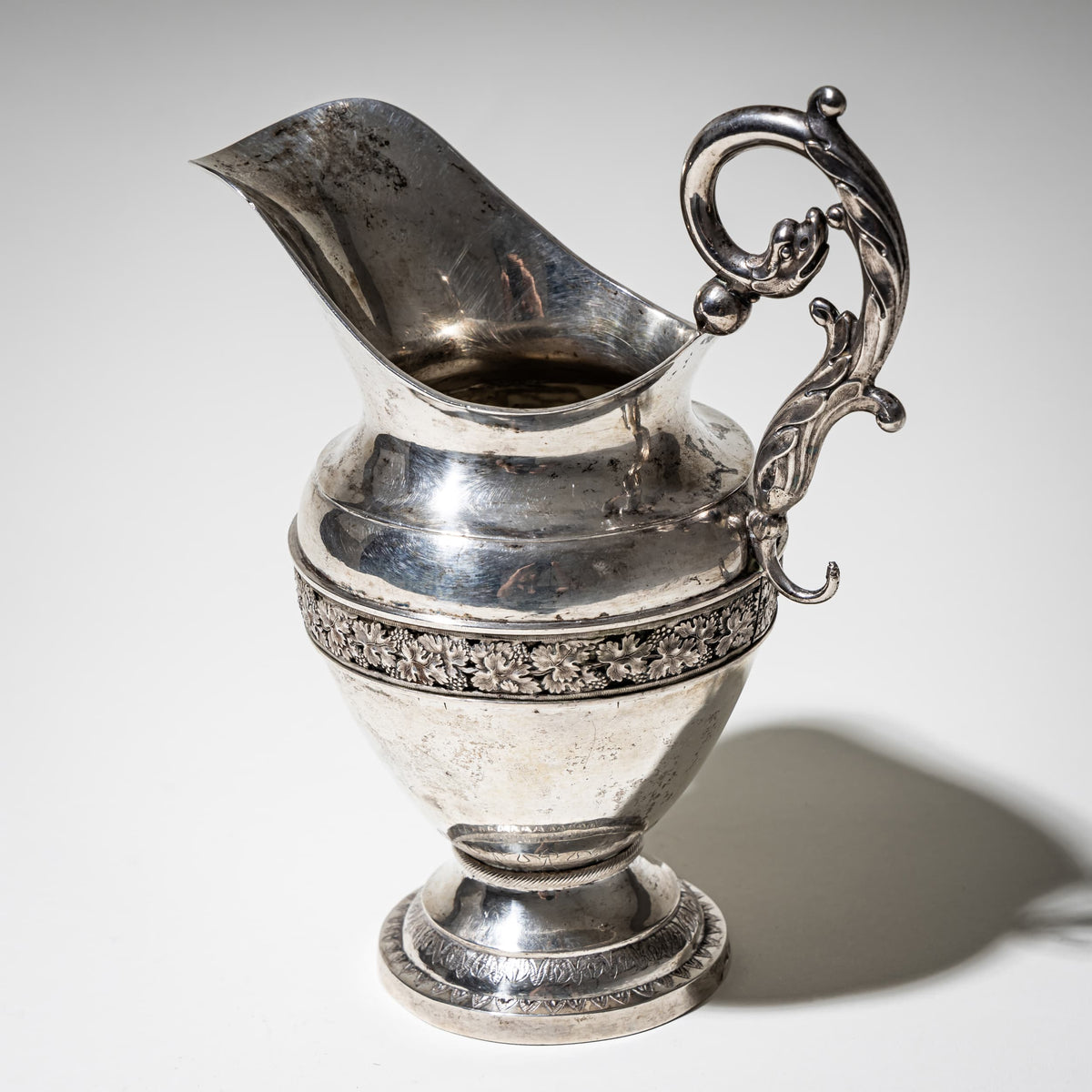Silver Milk Jug, Maker Carl Ehrenfried Giese, Greifswald, circa 1830