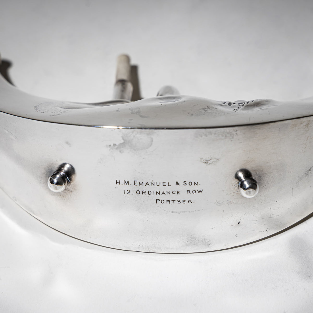 Silver Cigar Lighter in the Shape of a Crescent Moon, George Heath, London 1891
