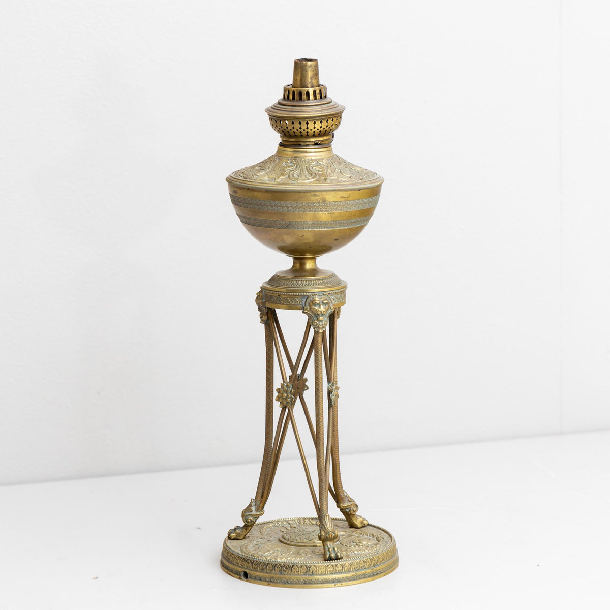 Antique oil lamp, 2nd half 19th century
