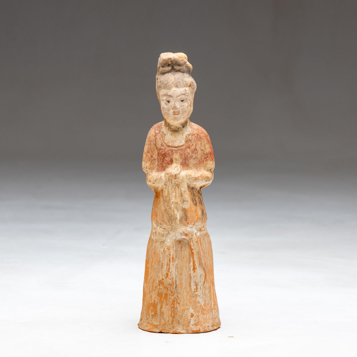 Chinese terracotta of a court lady, probably Tang Dynasty
