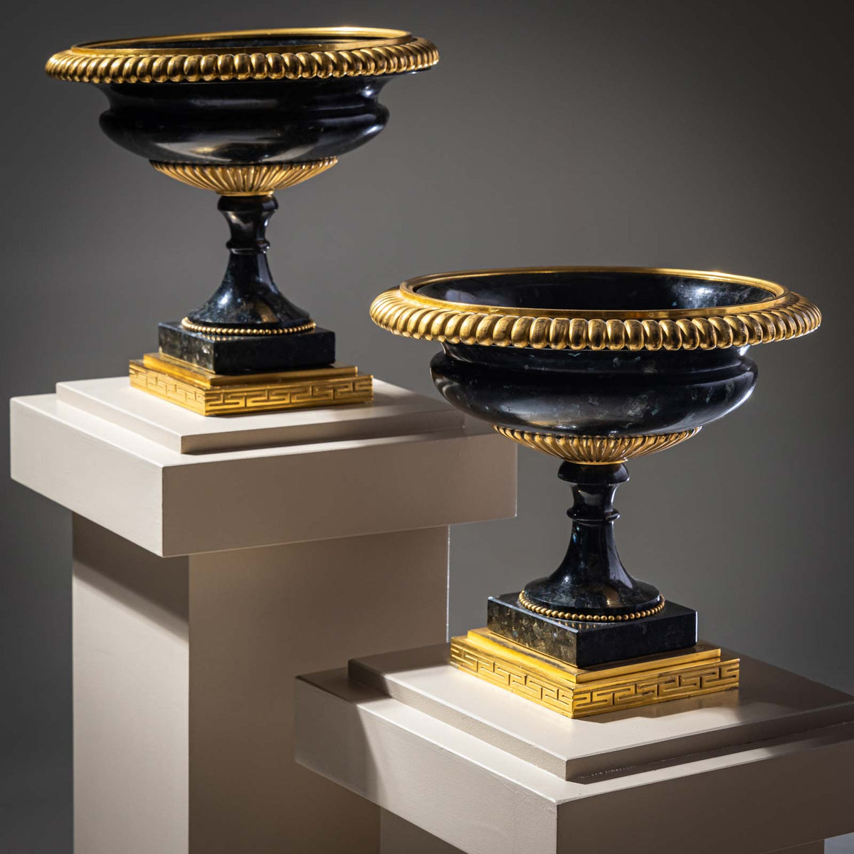 Pair of Russian Tazzas, 19th Century
