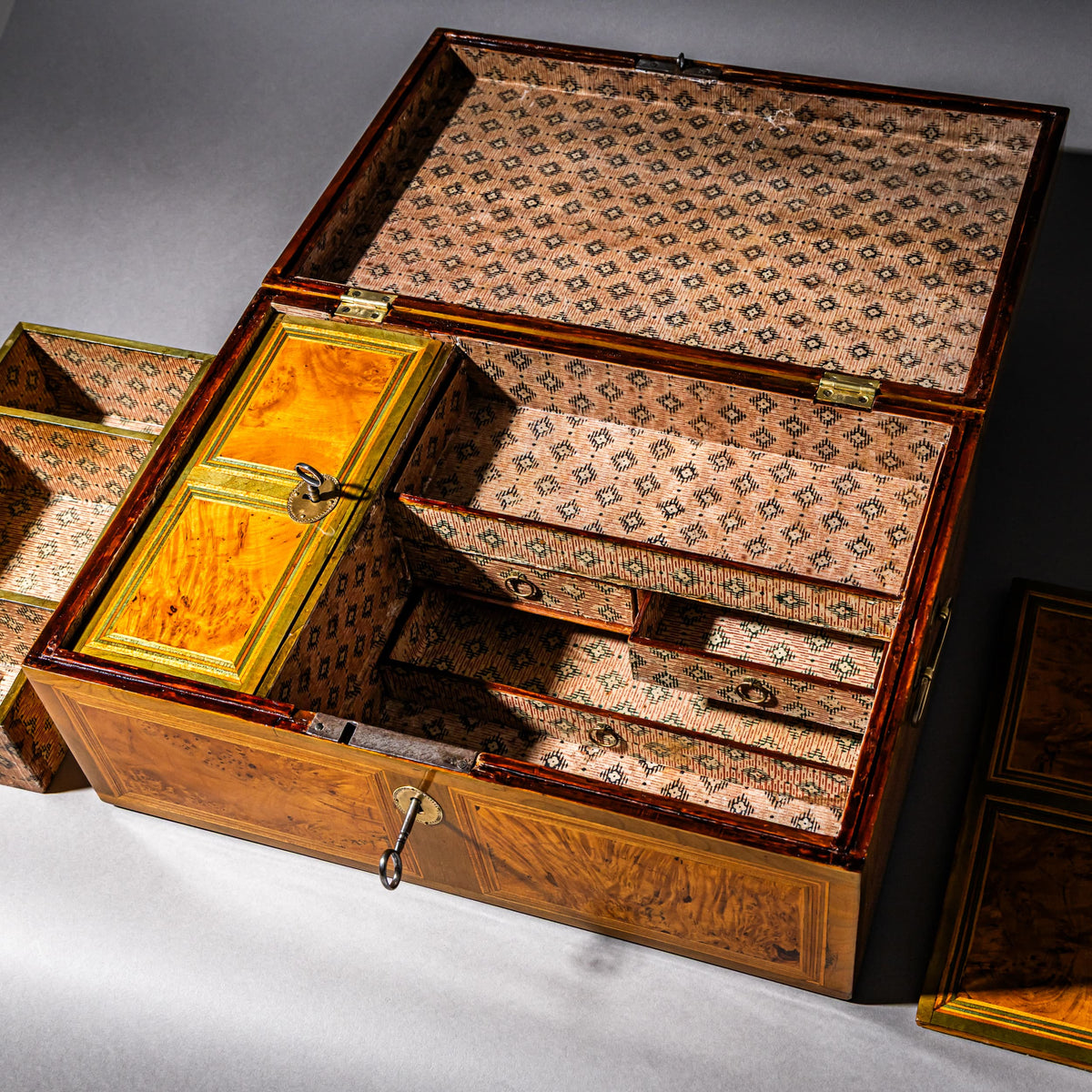 Biedermeier Casket, 1st Half 19th Century