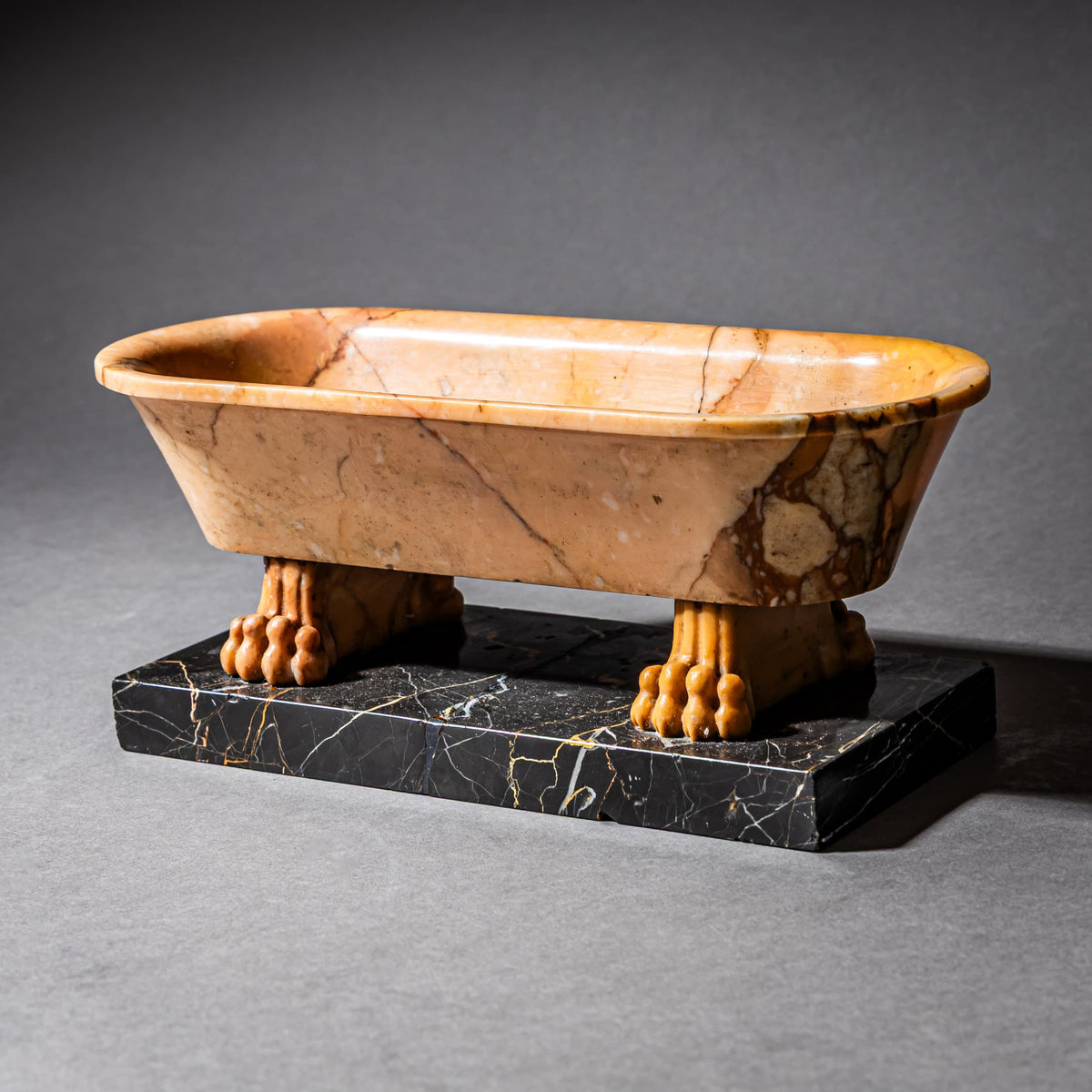 Grand Tour Model of a Roman Bath in Siena Marble, Italy, 19th Century