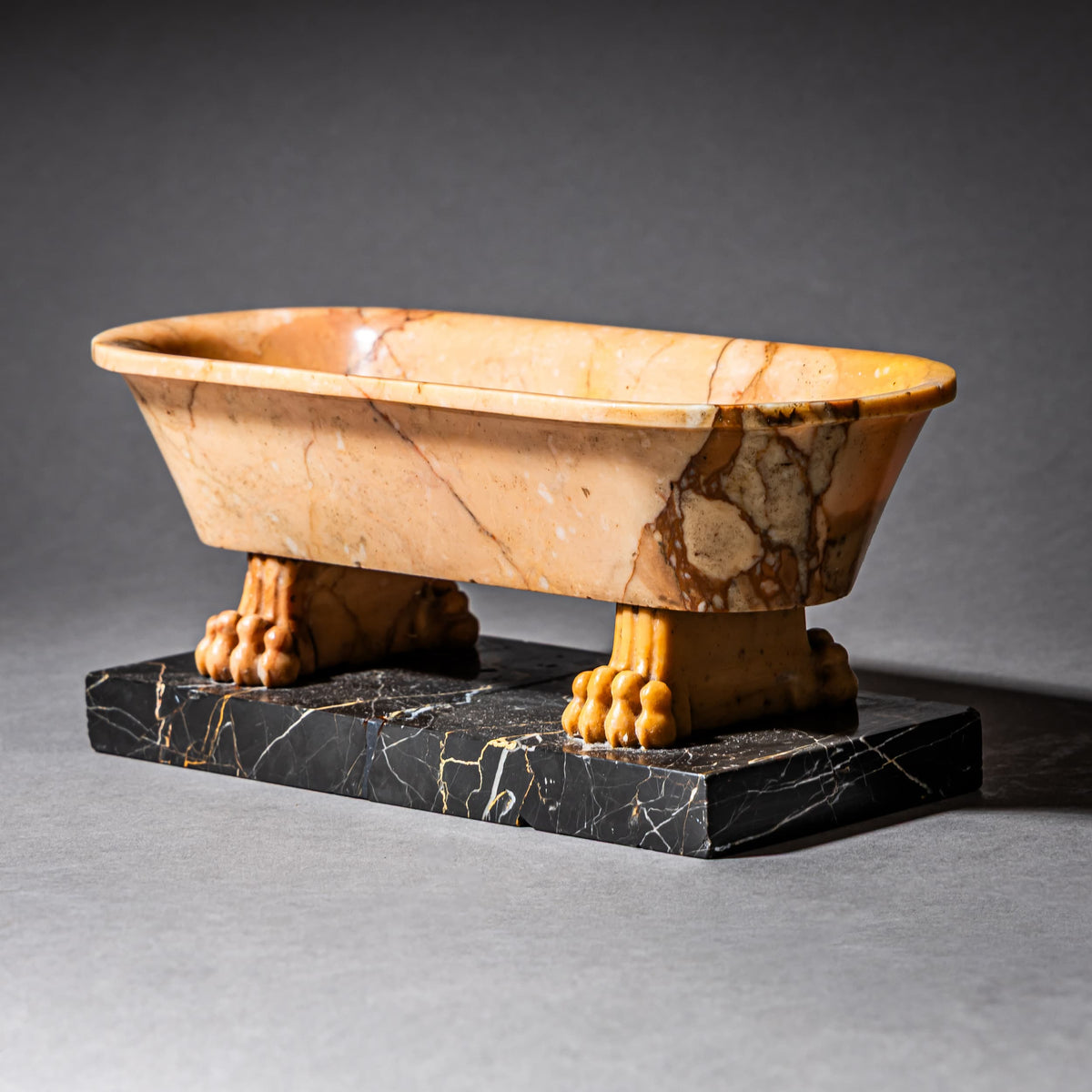 Grand Tour Model of a Roman Bath in Siena Marble, Italy, 19th Century