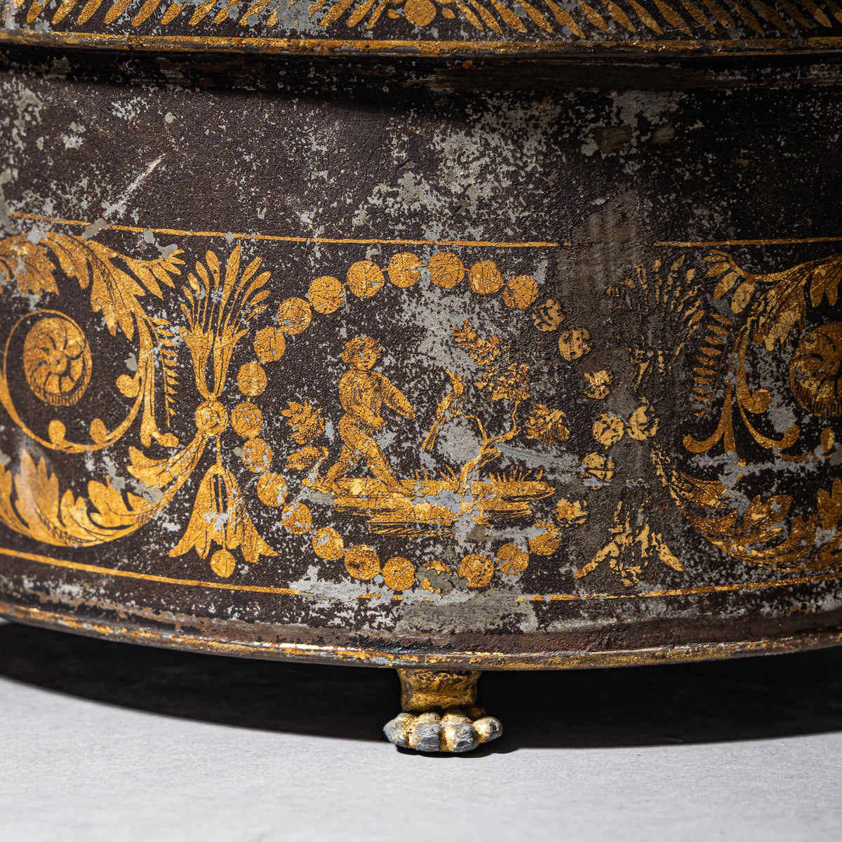 Tôleware Egg Casket, France, 19th Century