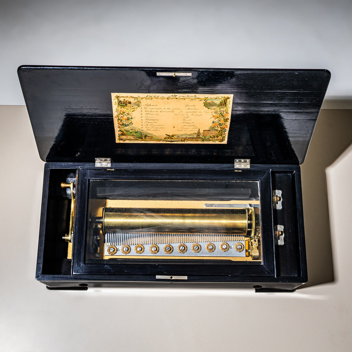 Music Box in Wooden Case, Zurich / Switzerland, Late 19th Century
