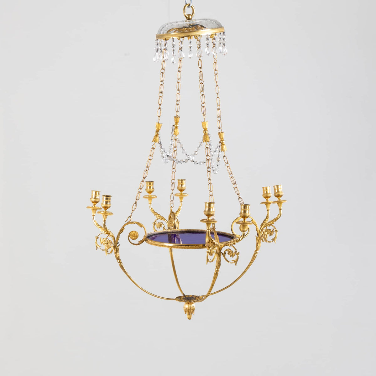 Empire Kronleuchter, Kursächsische Spiegelfabrik, Dresden, circa 1810