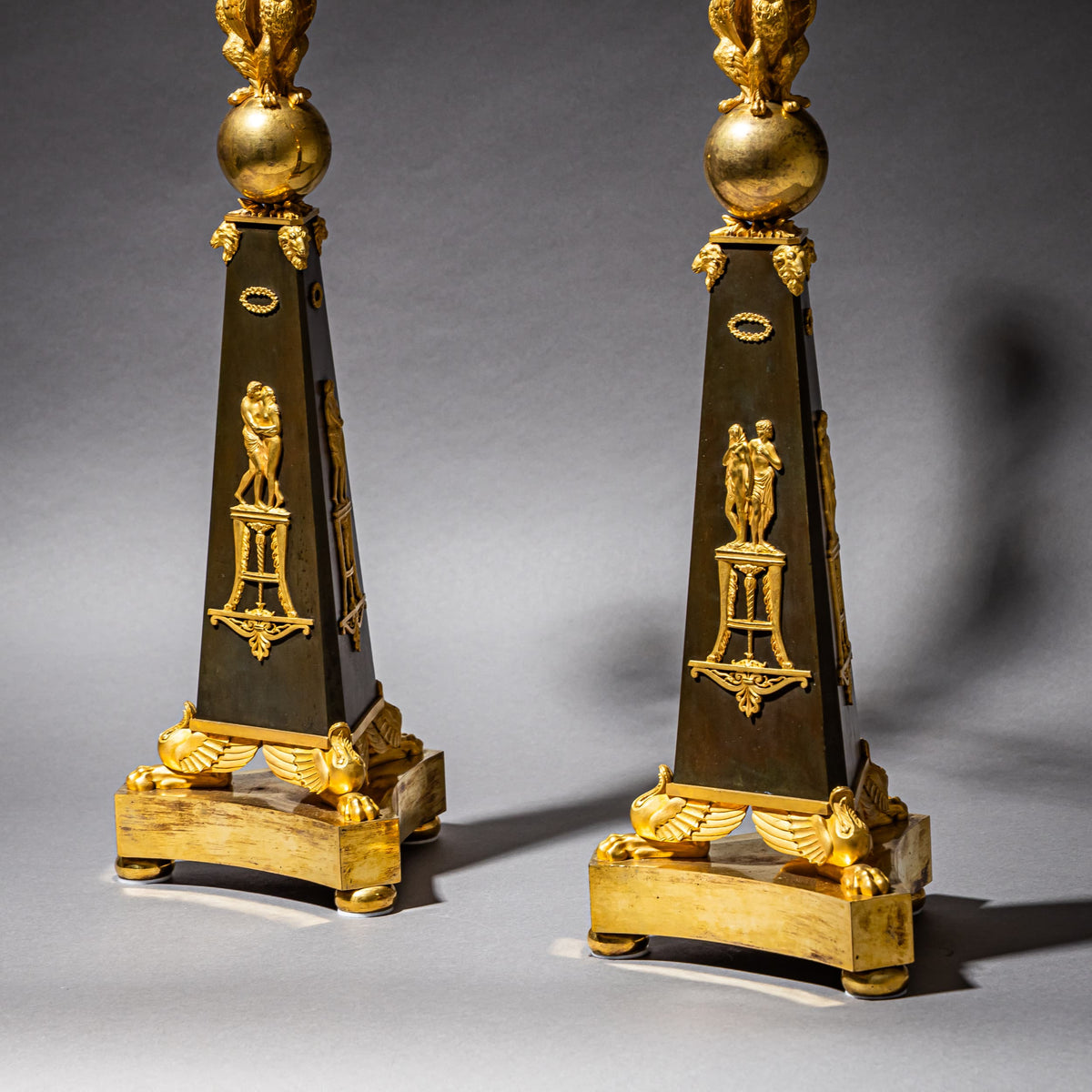 Pair of Empire Girandoles, attributed to Louis-Auguste Hervieu, France, circa 1810