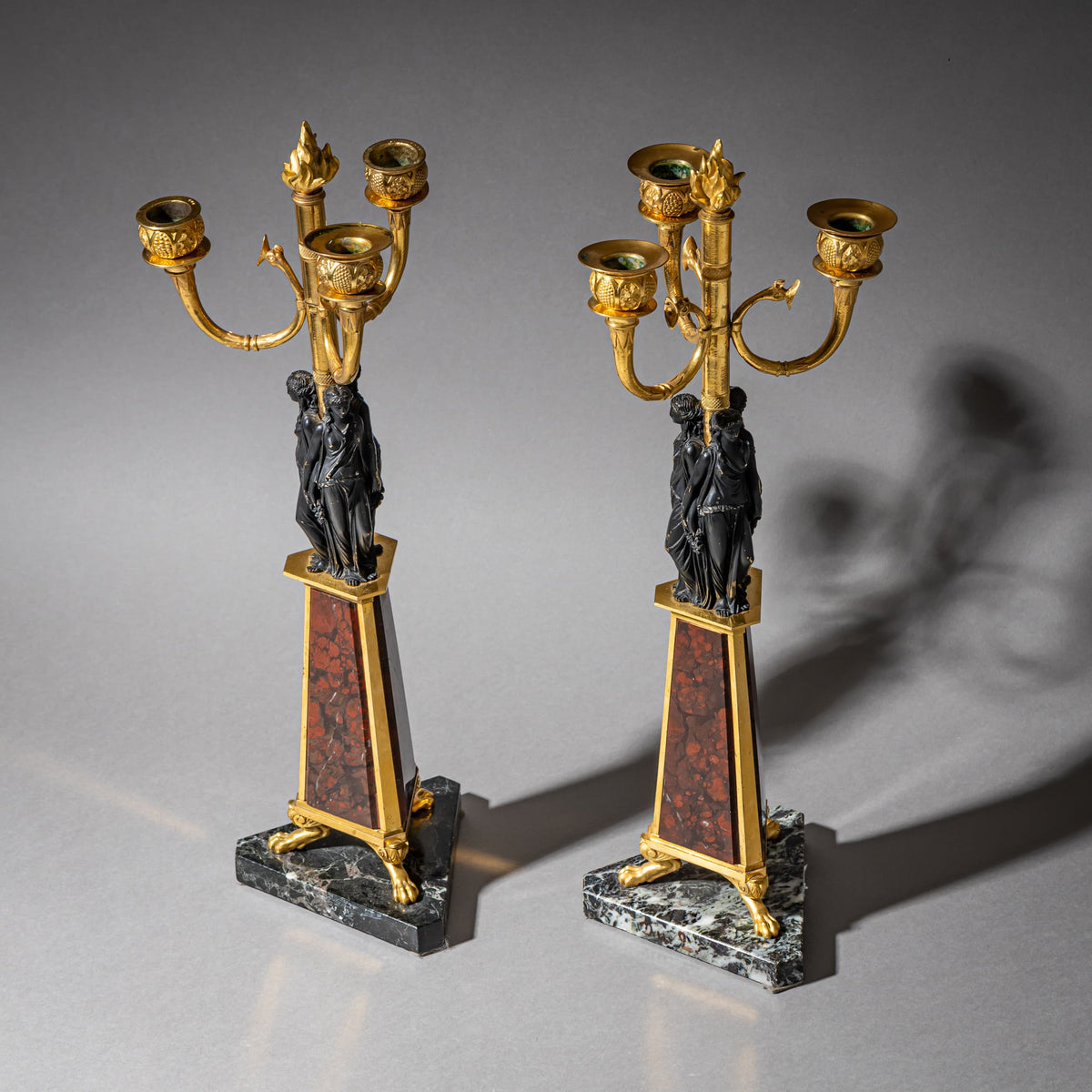 Pair of Girandoles, Probably Italy, 19th Century
