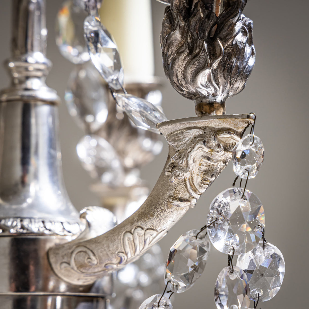 Pair of Lance Girandoles, probably Berlin, circa 1800