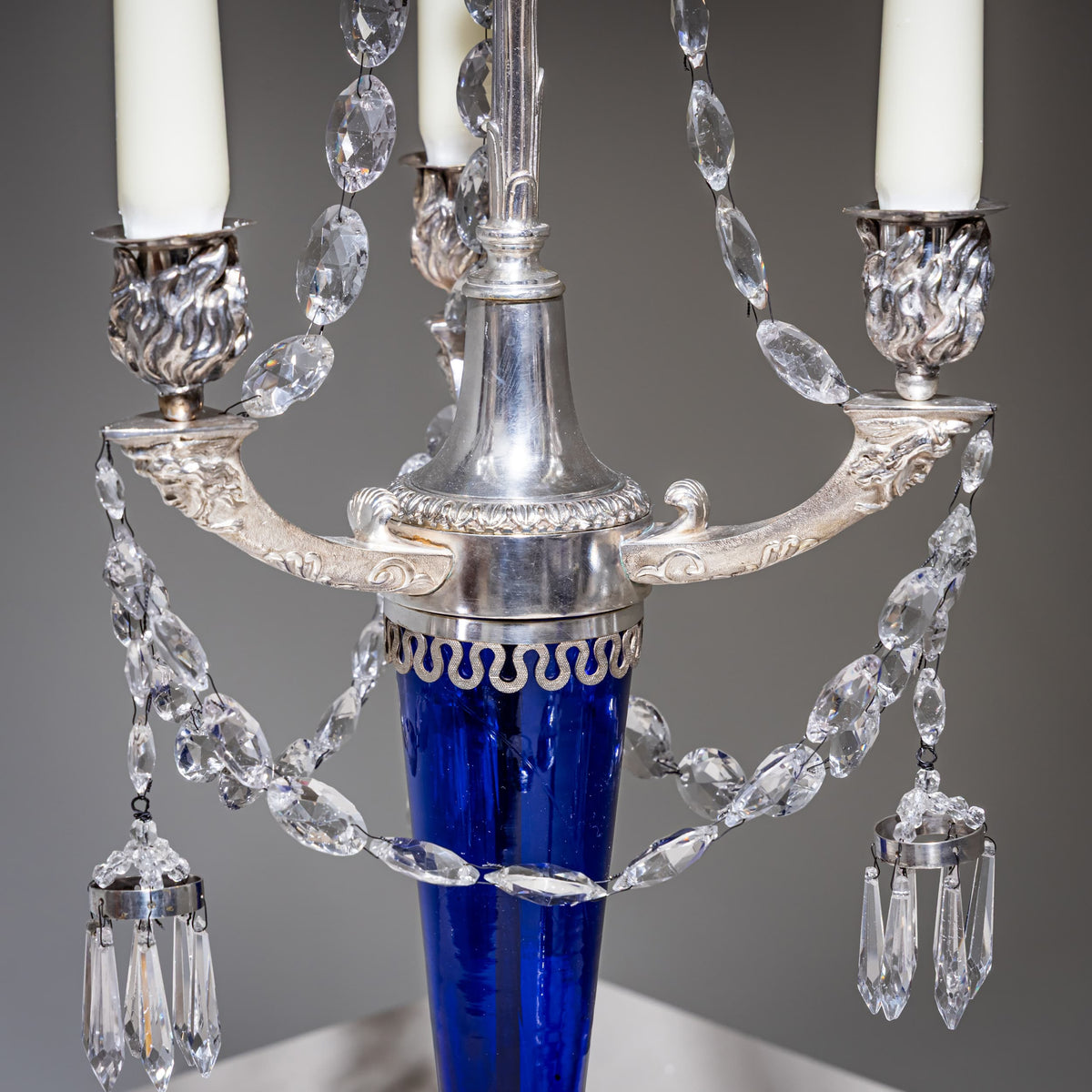 Pair of Lance Girandoles, probably Berlin, circa 1800