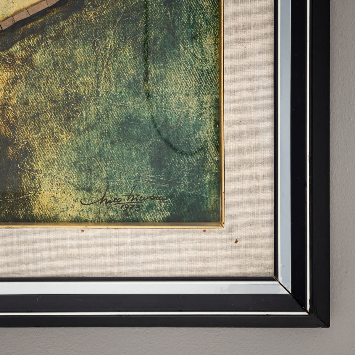 Modern Abstraction, Collage, dated 1973
