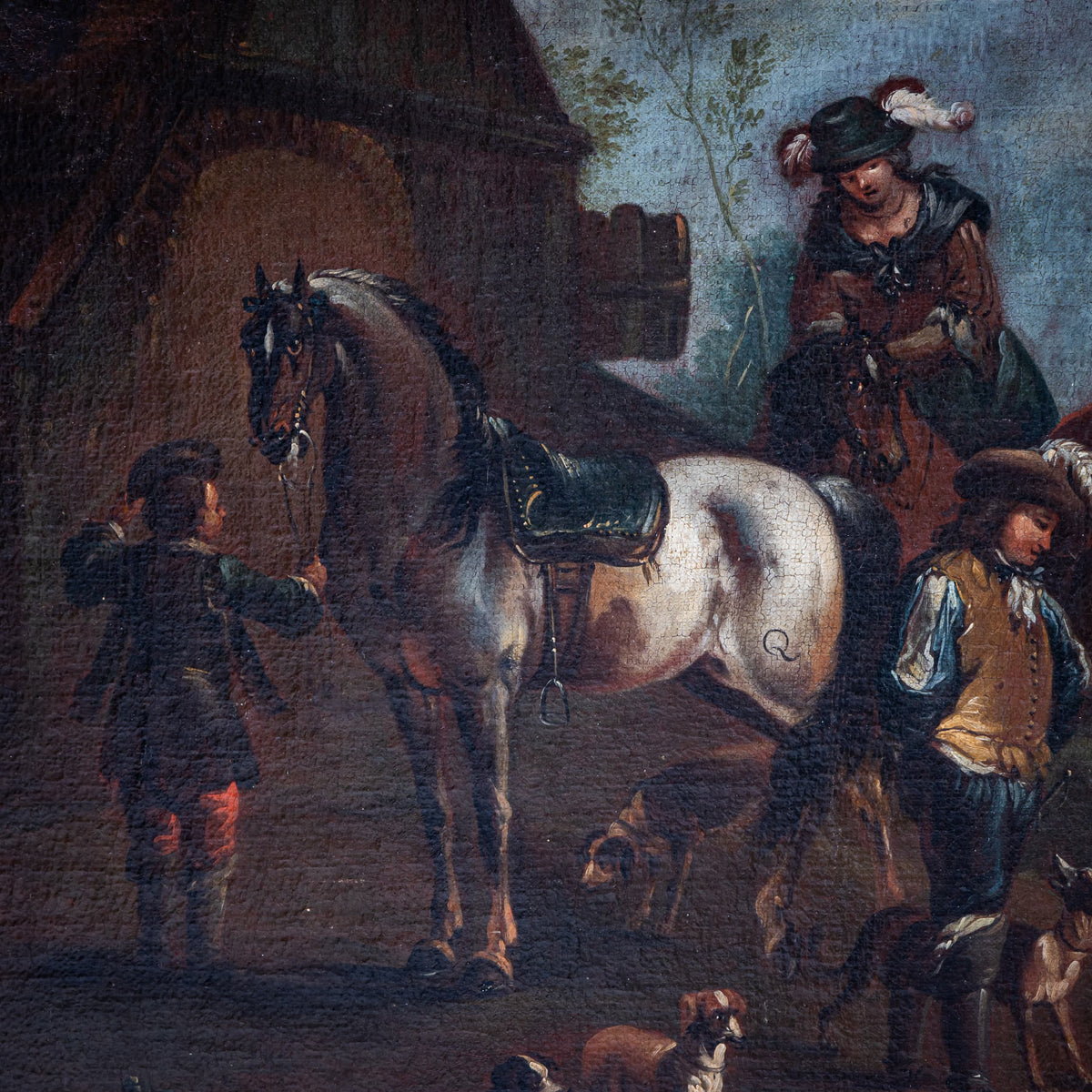 August Querfurt (attributed, 1696–1761), Hunting Party, First Half of the 18th Century