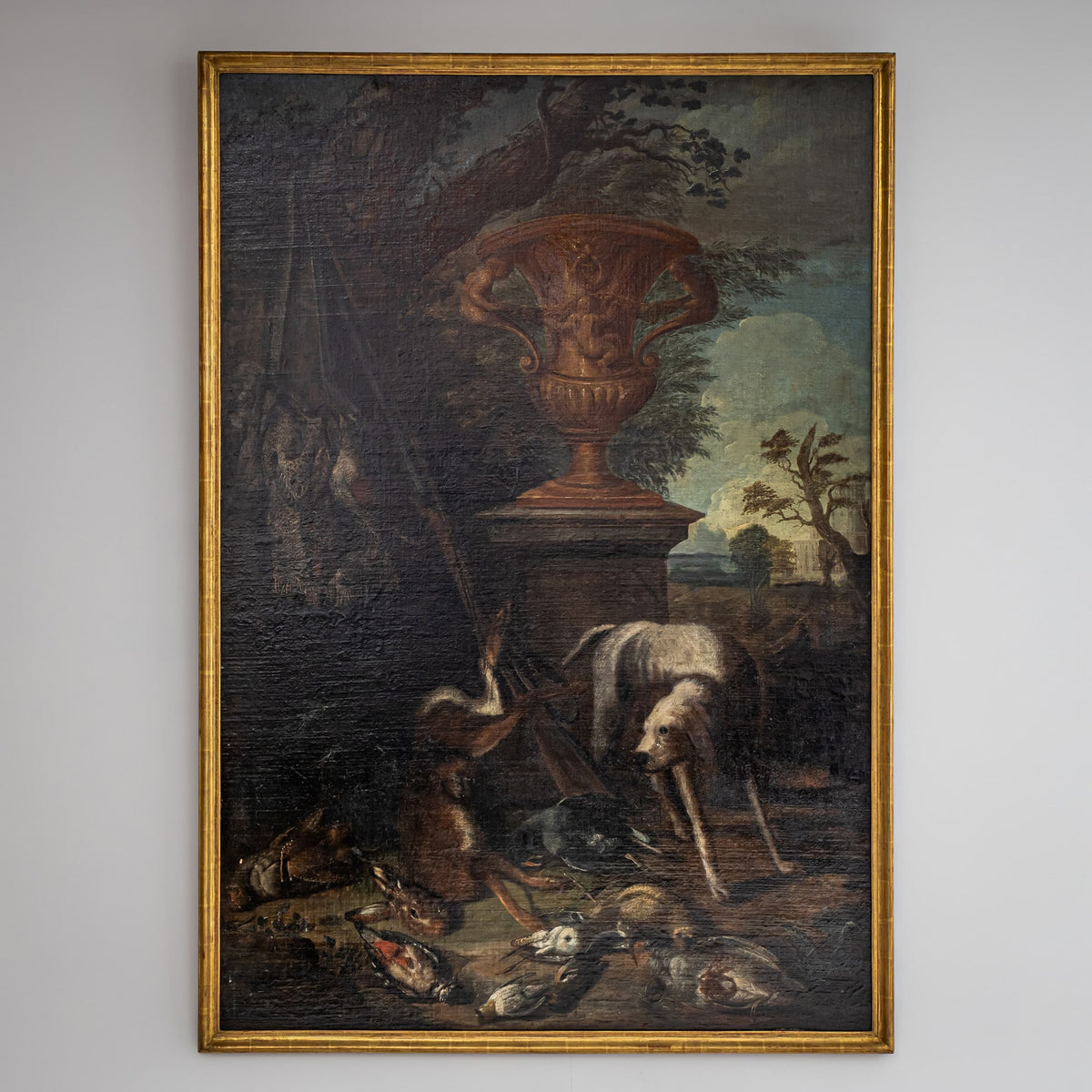 Baroque Hunting Still Life with Dog, 18th Century