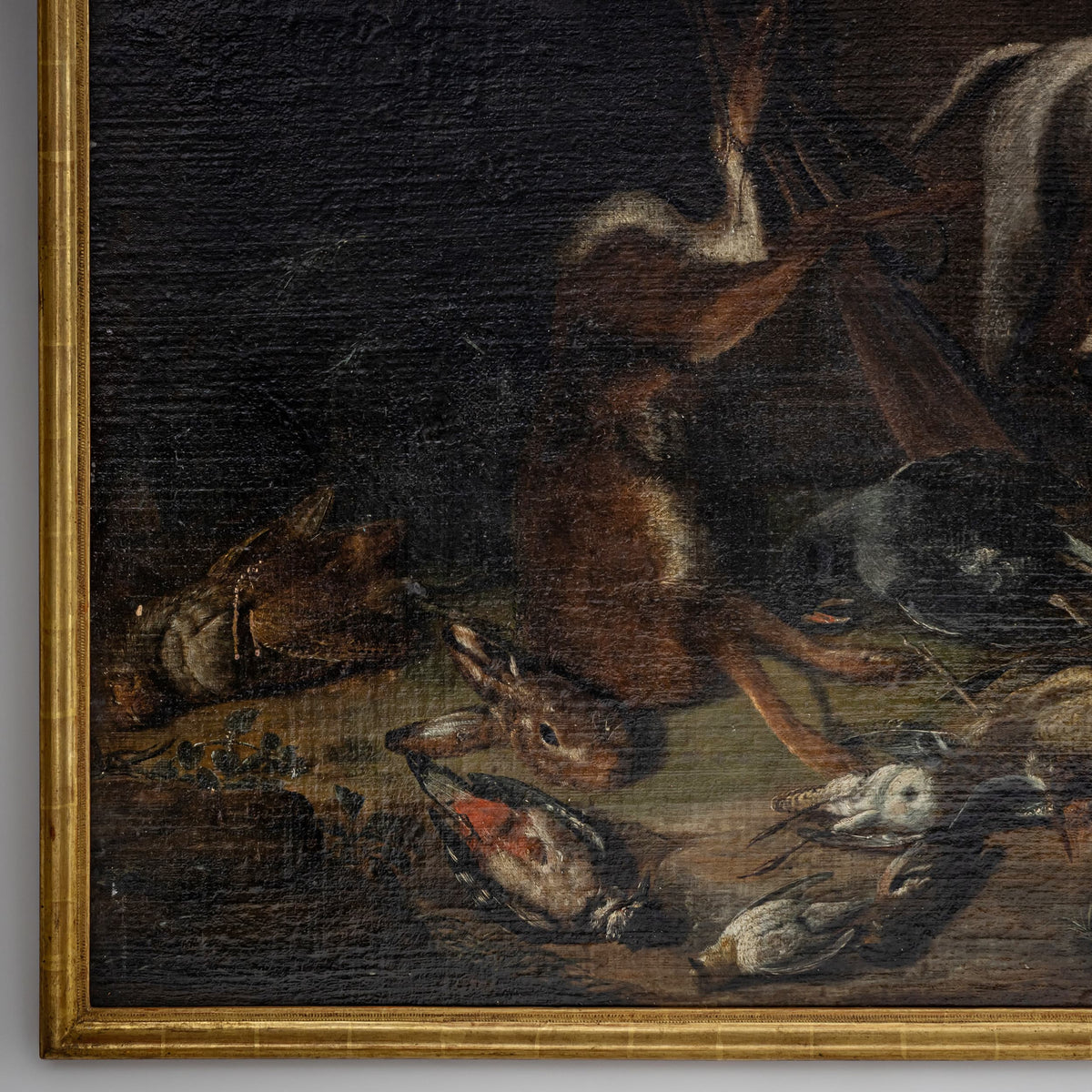 Baroque Hunting Still Life with Dog, 18th Century