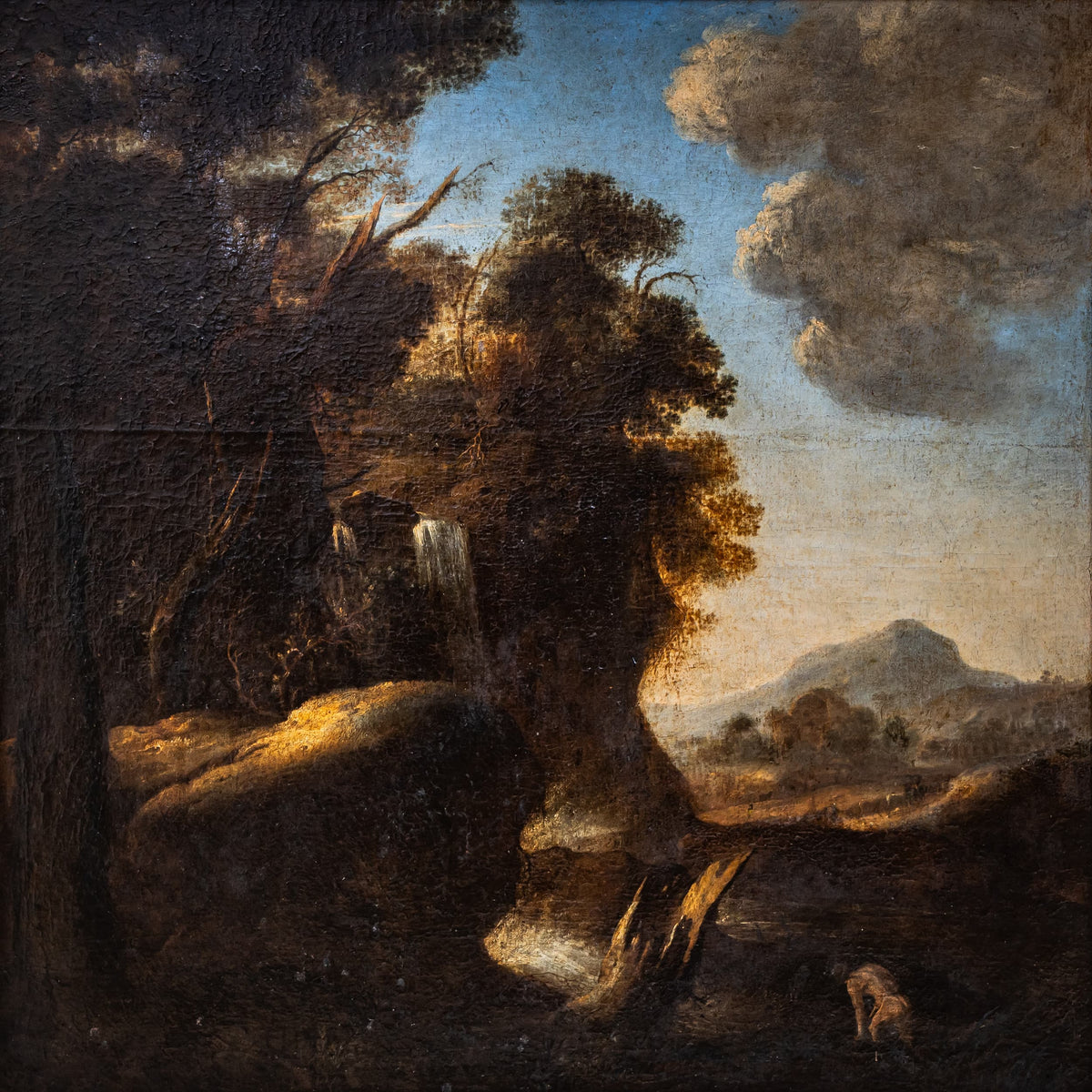 Pair of Landscape Paintings, Italy, 17th Century