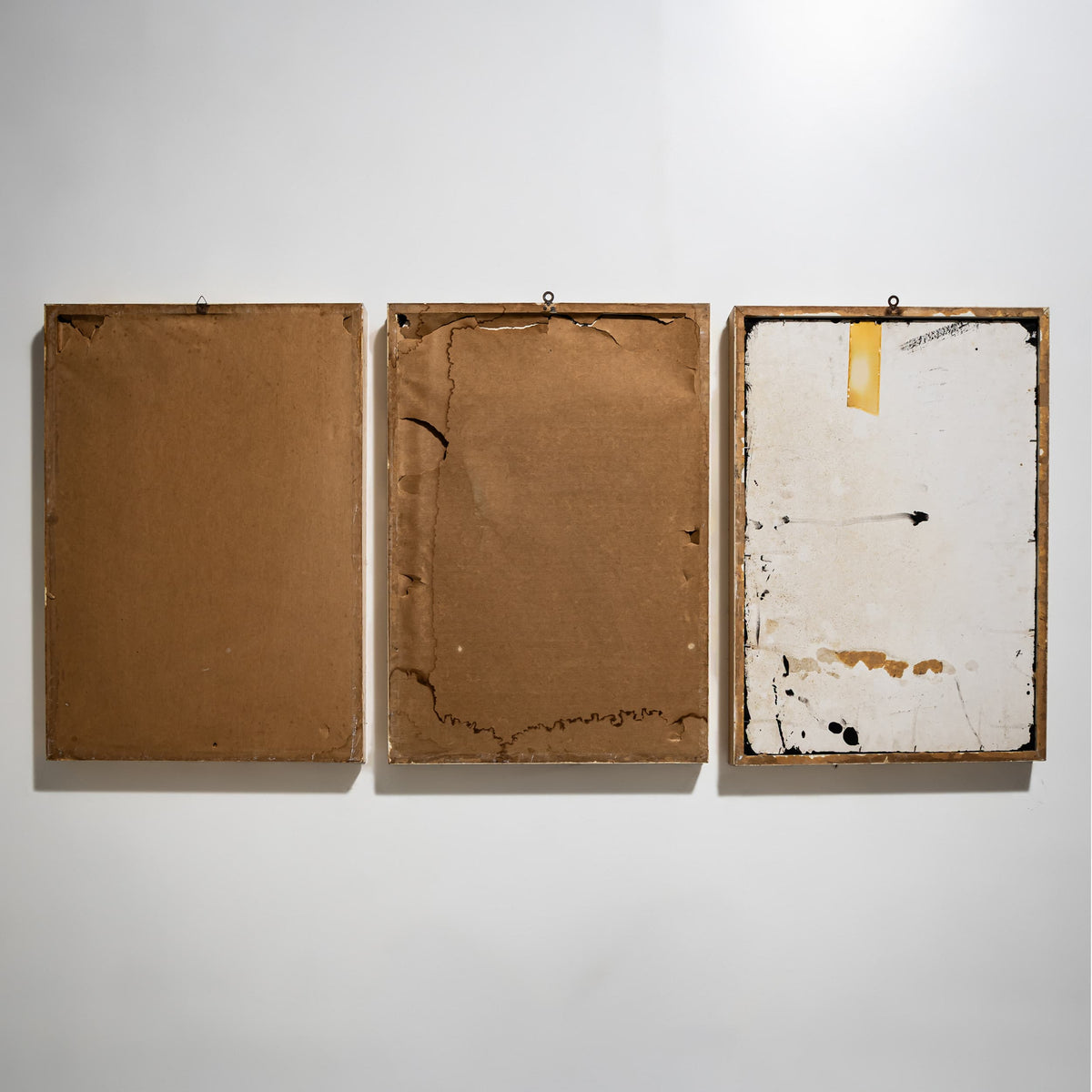 Abstract String Art Triptych, probably Italy, 1970s