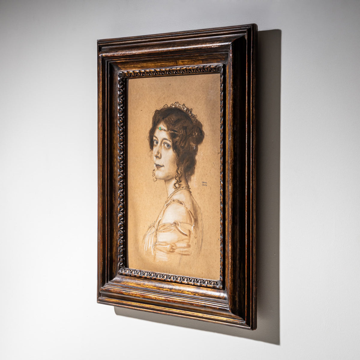 Franz von Stuck (1863 Tettenweis – 1928 Munich) – Portrait of Olga Oberhummer, née Lindpaintner, Munich, circa 1904