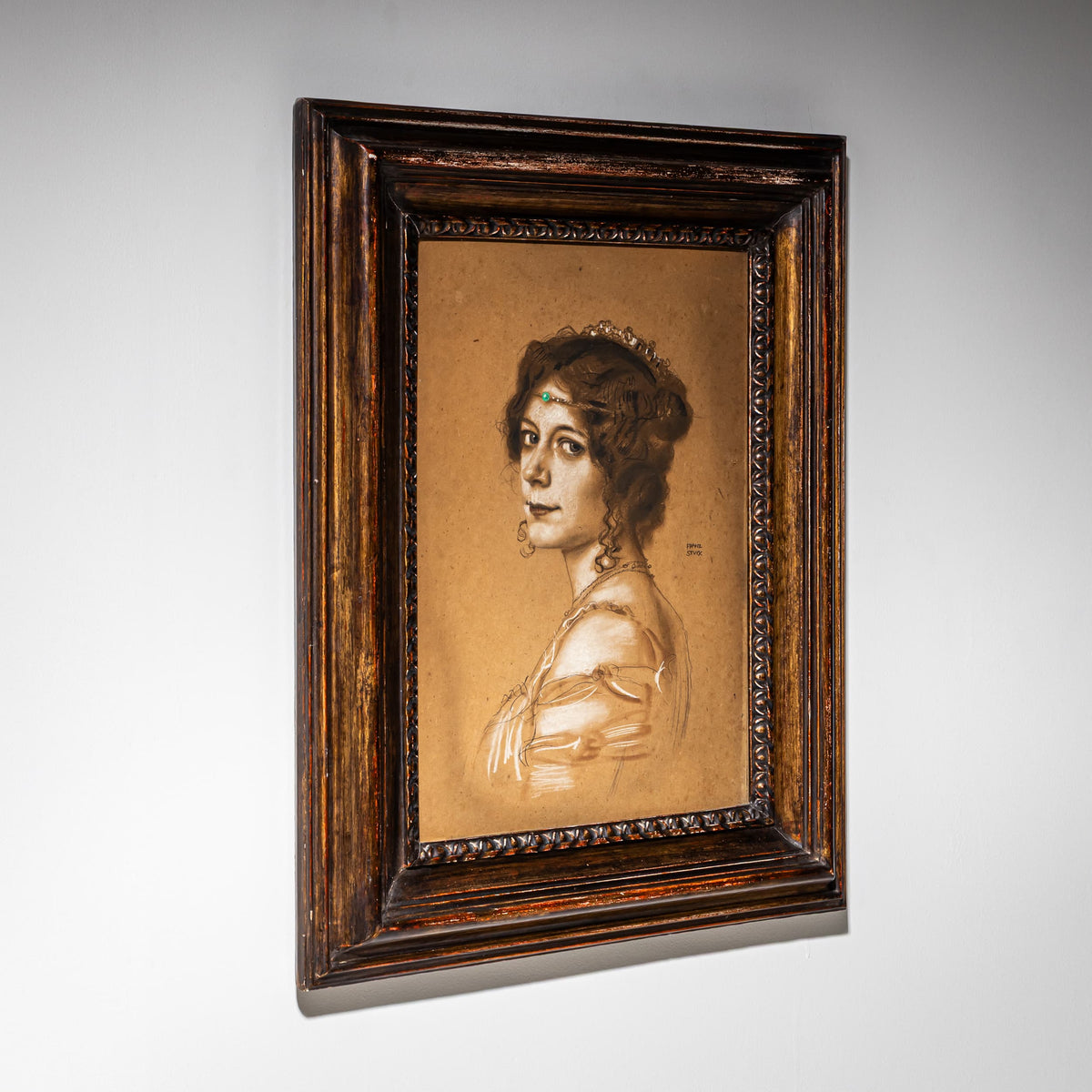 Franz von Stuck (1863 Tettenweis – 1928 Munich) – Portrait of Olga Oberhummer, née Lindpaintner, Munich, circa 1904