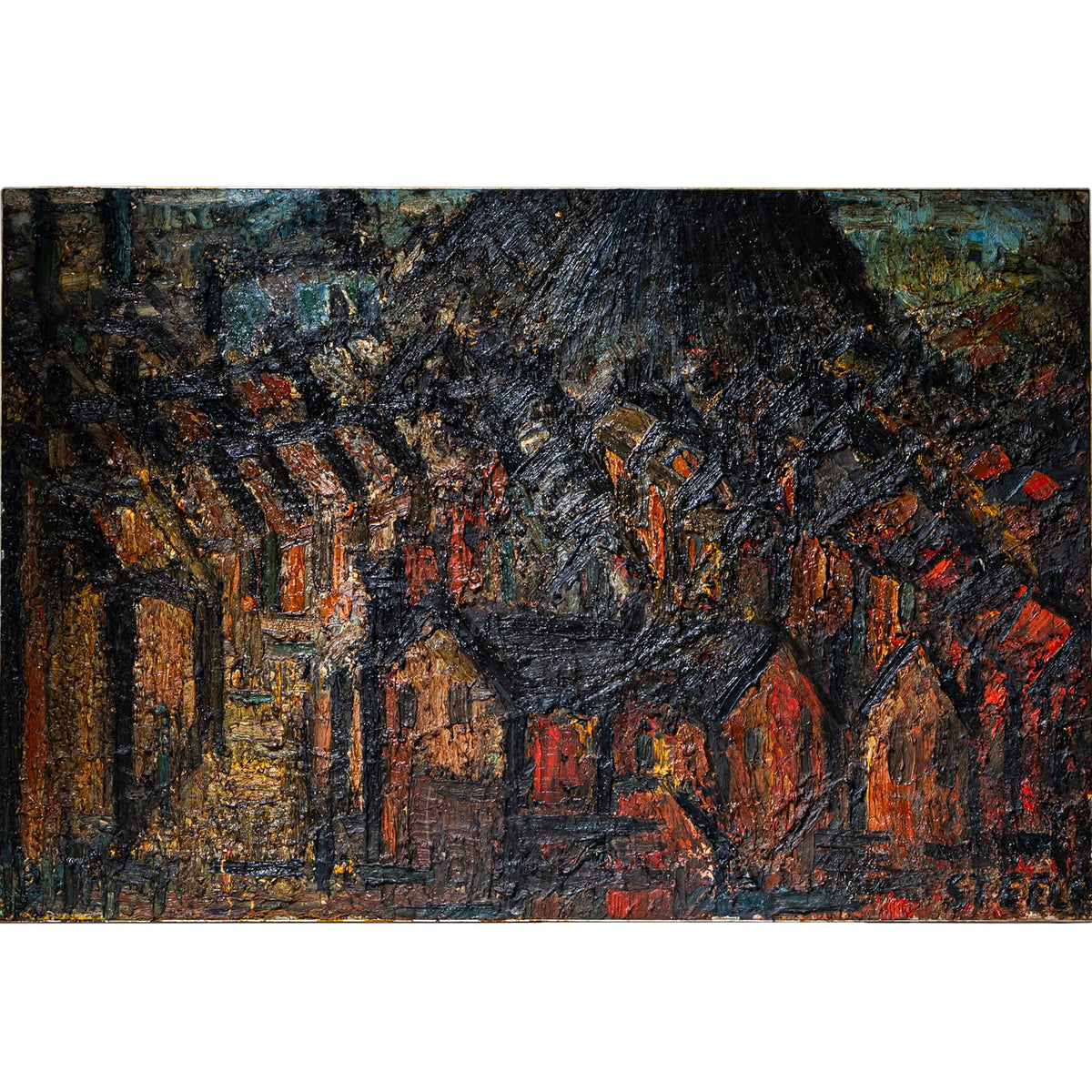 J. Steele, Abstract Painting, 20th Century