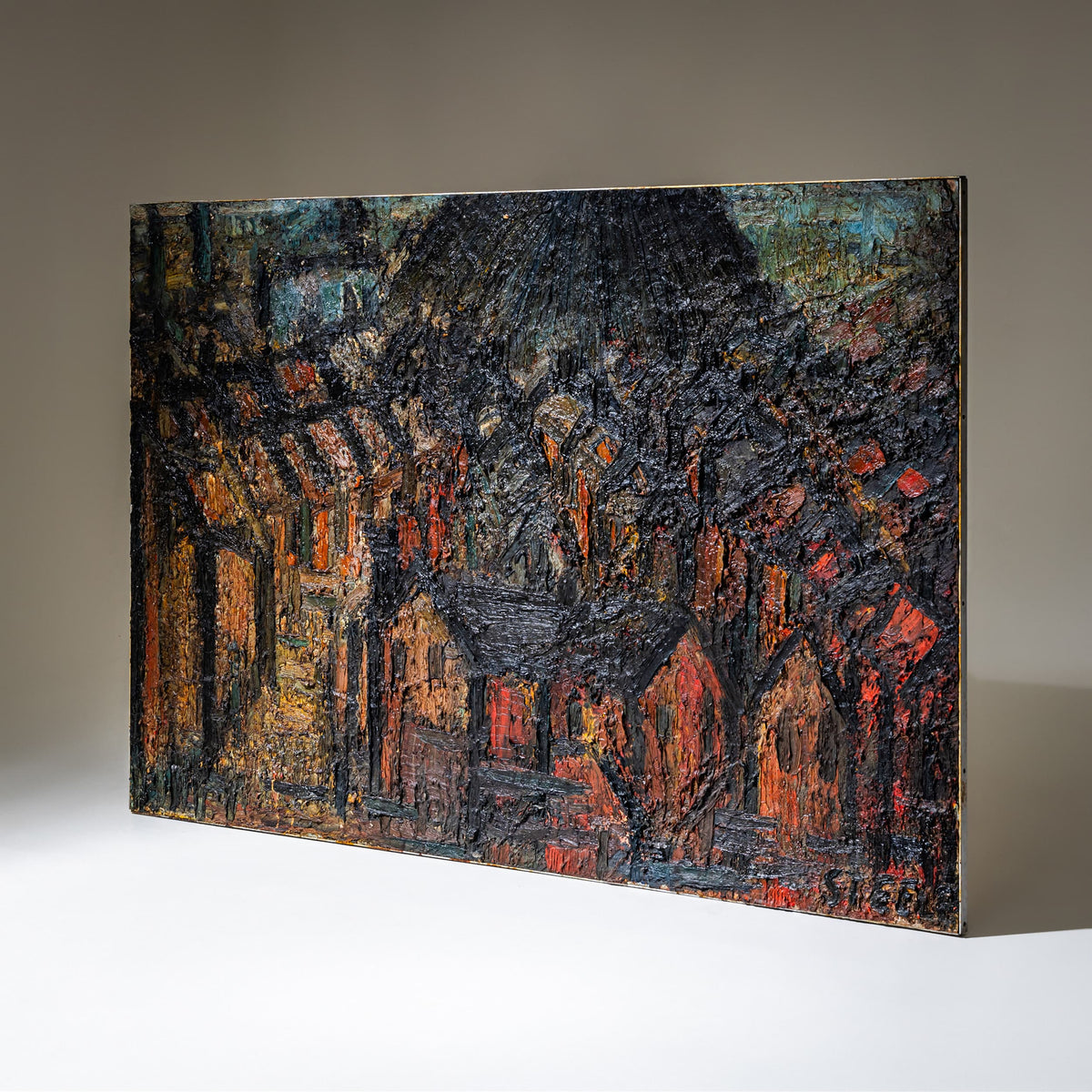 J. Steele, Abstract Painting, 20th Century