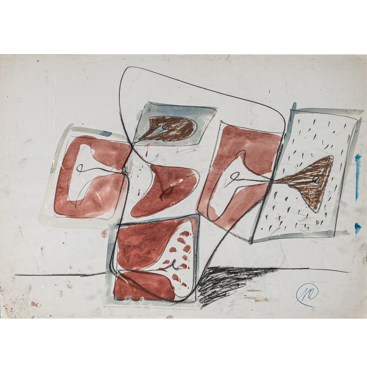 Markus Lüpertz (b. 1941), Untitled, Mixed Media on Paper