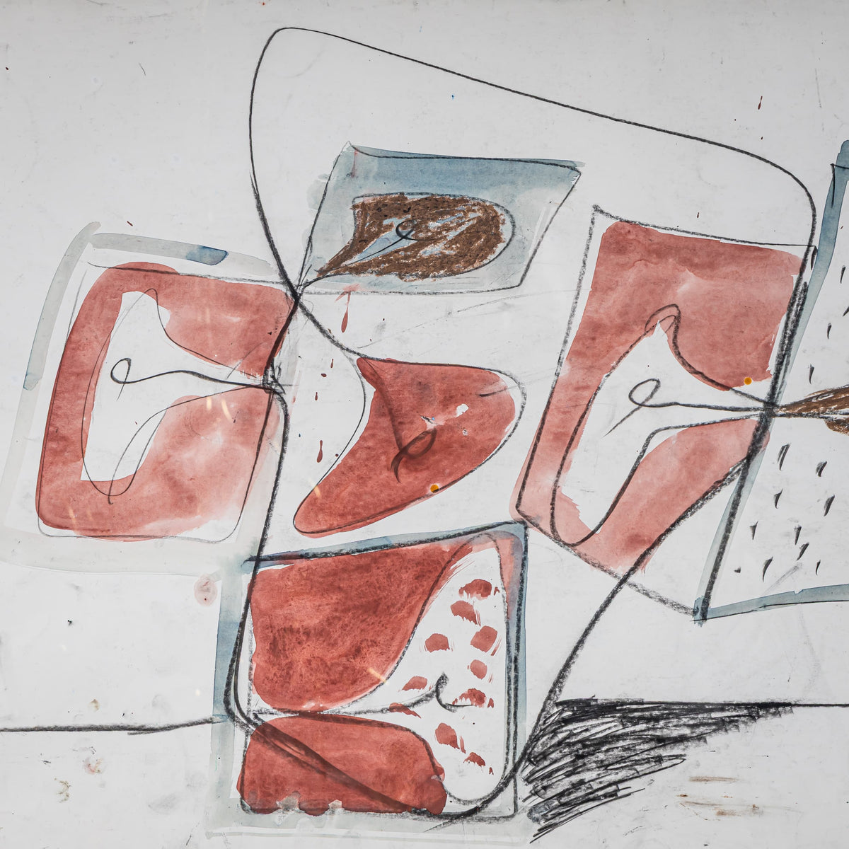 Markus Lüpertz (b. 1941), Untitled, Mixed Media on Paper