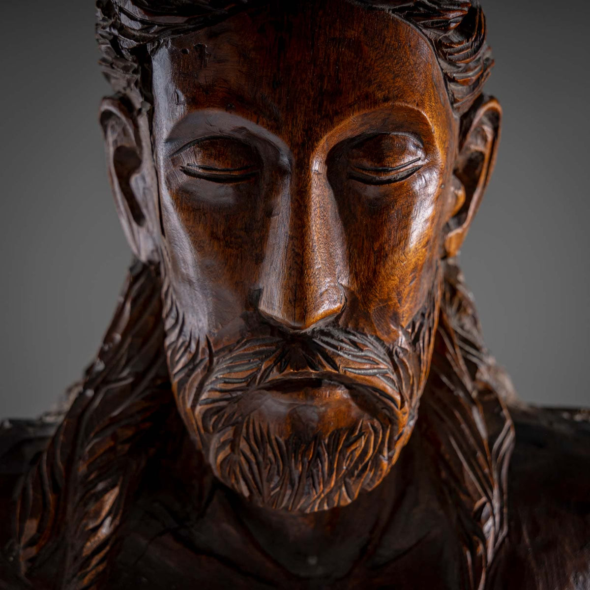 Sculpture of Christ in the Romanesque style, 19th/20th Century
