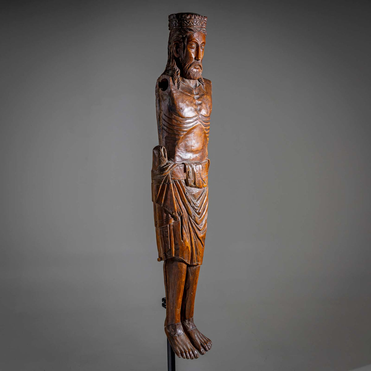Sculpture of Christ in the Romanesque style, 19th/20th Century