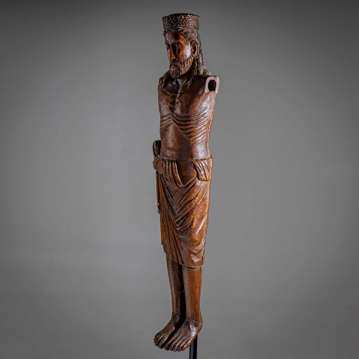 Sculpture of Christ in the Romanesque style, 19th/20th Century