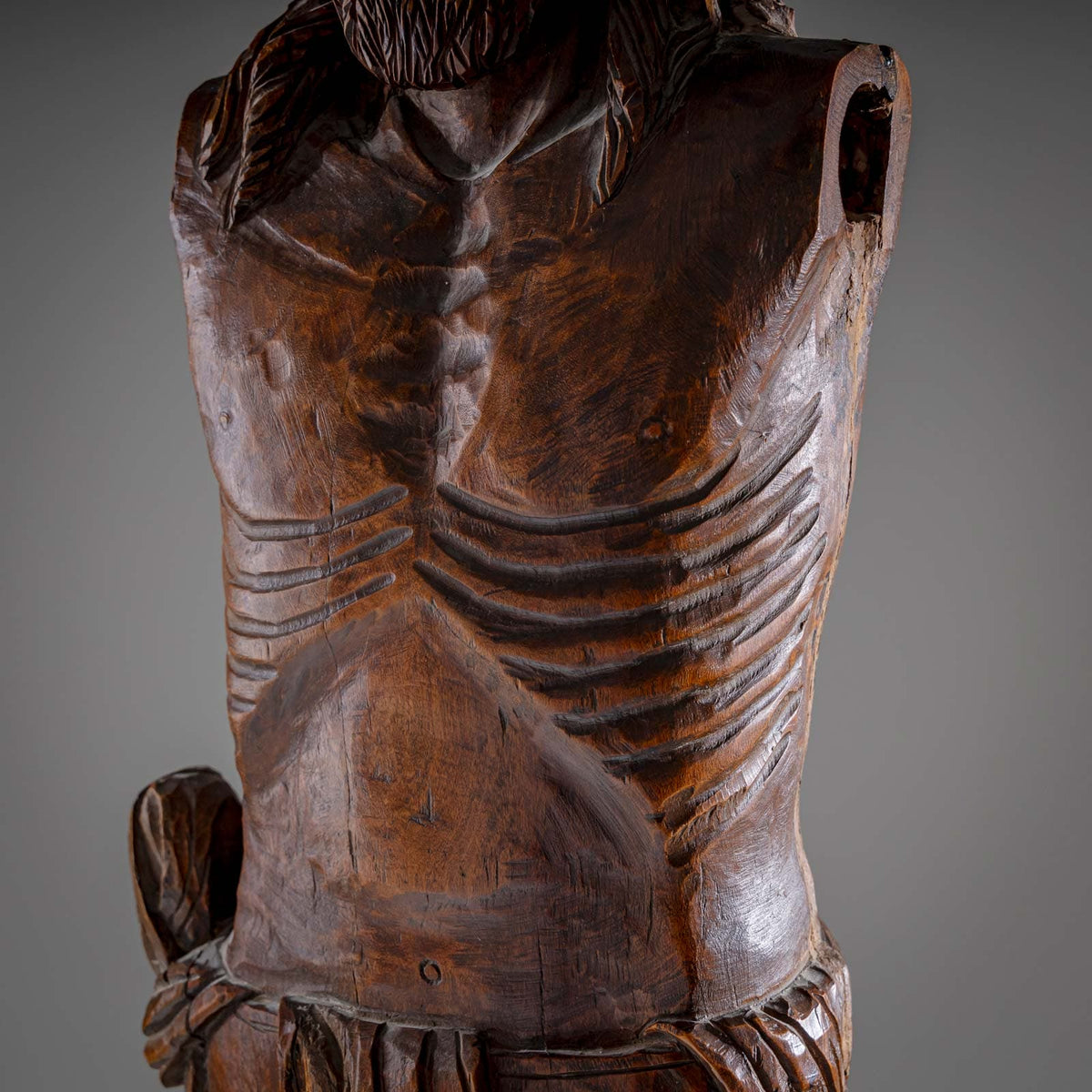 Sculpture of Christ in the Romanesque style, 19th/20th Century